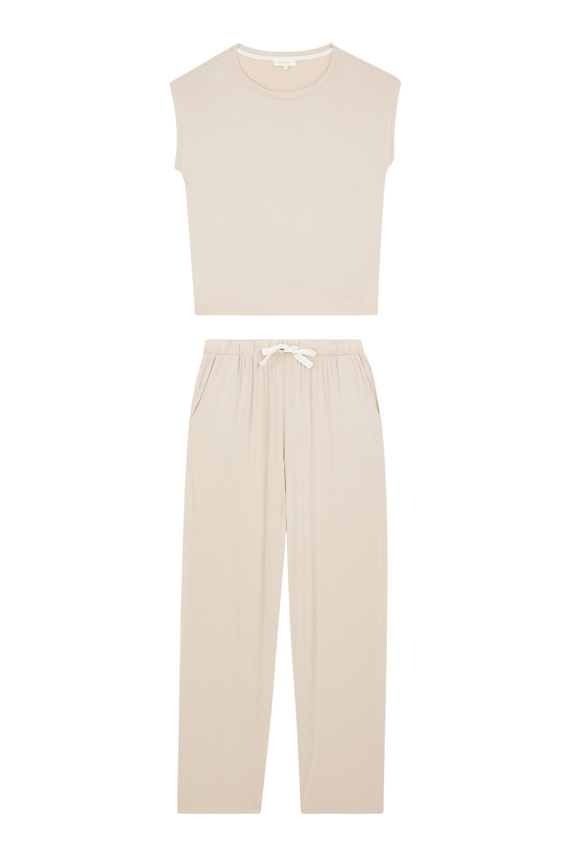  Jersey Cap Sleeve Lounge Pajama Set 