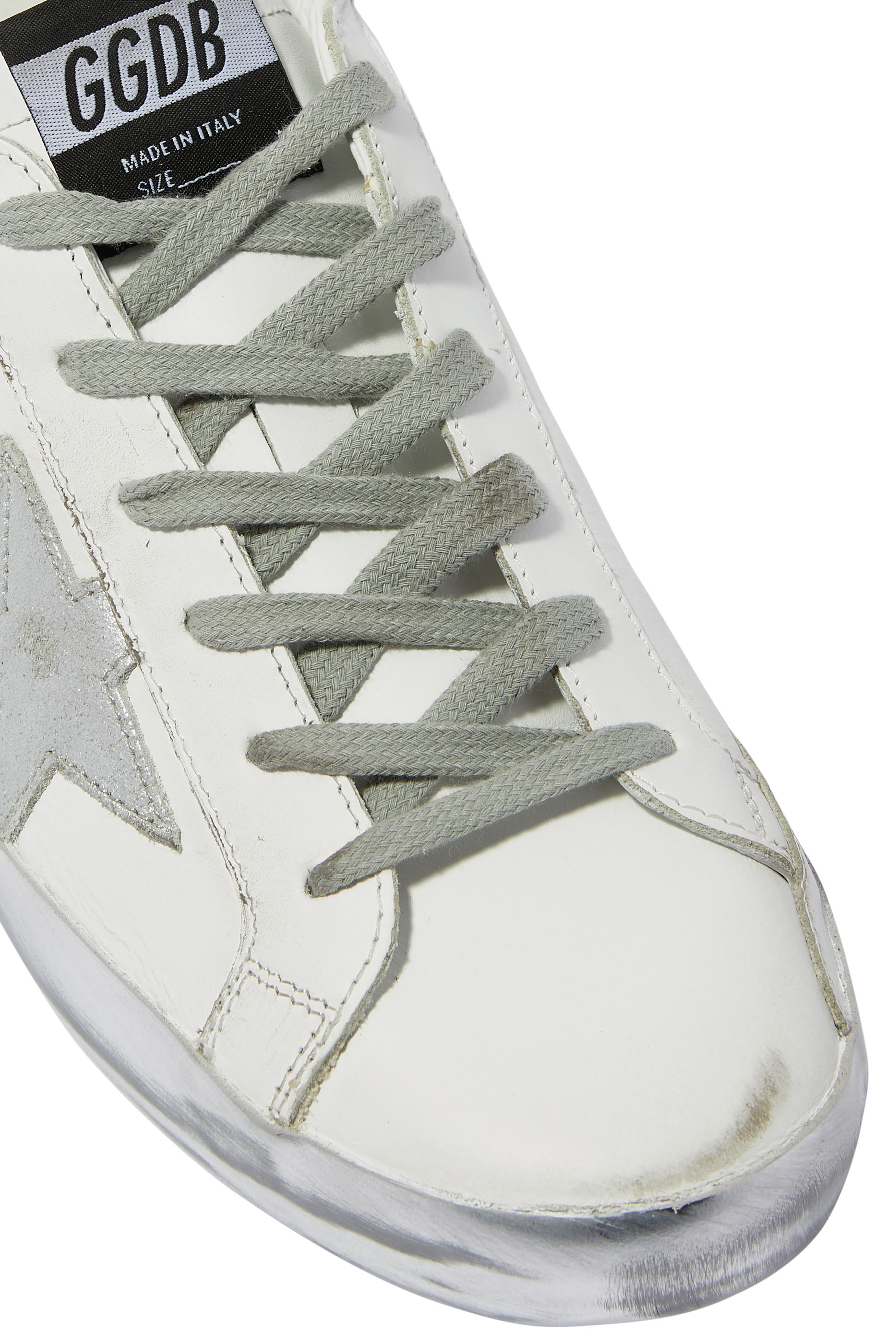 Silver Sparkle Superstar Sneakers