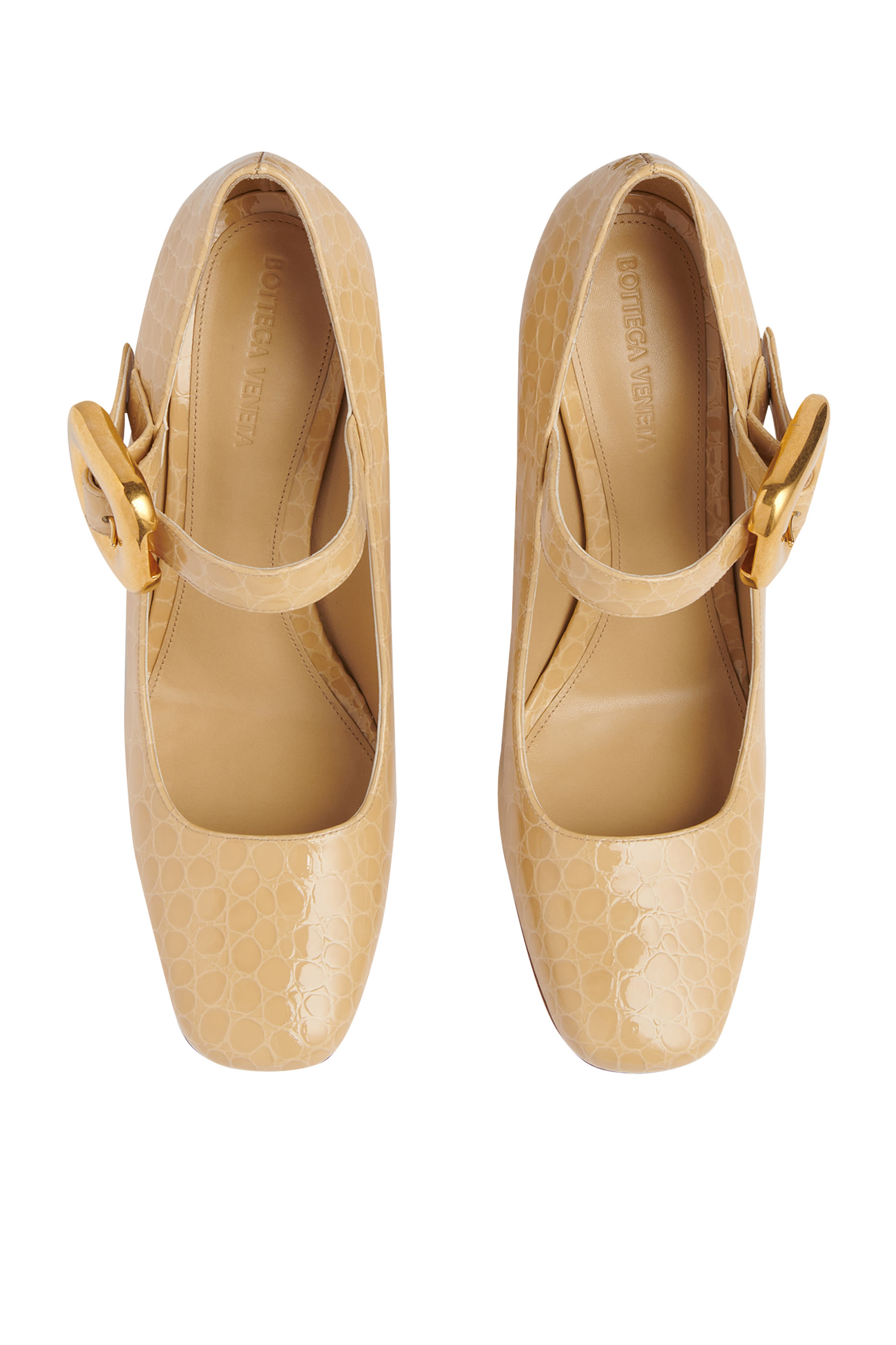 Mary Jane 90 Cro-Embossed Leather Pumps