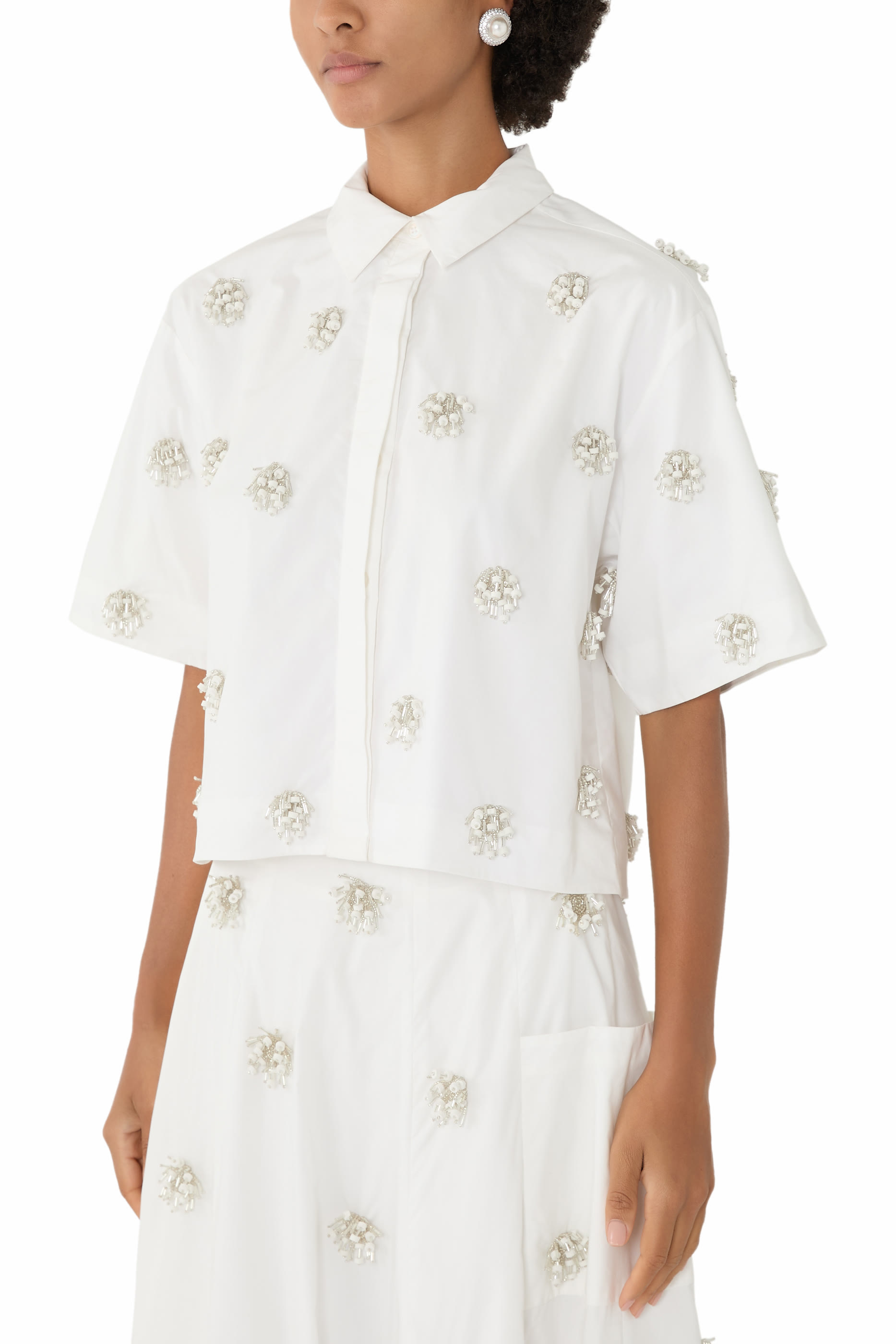 Cosmo Embellished Camp Shirt