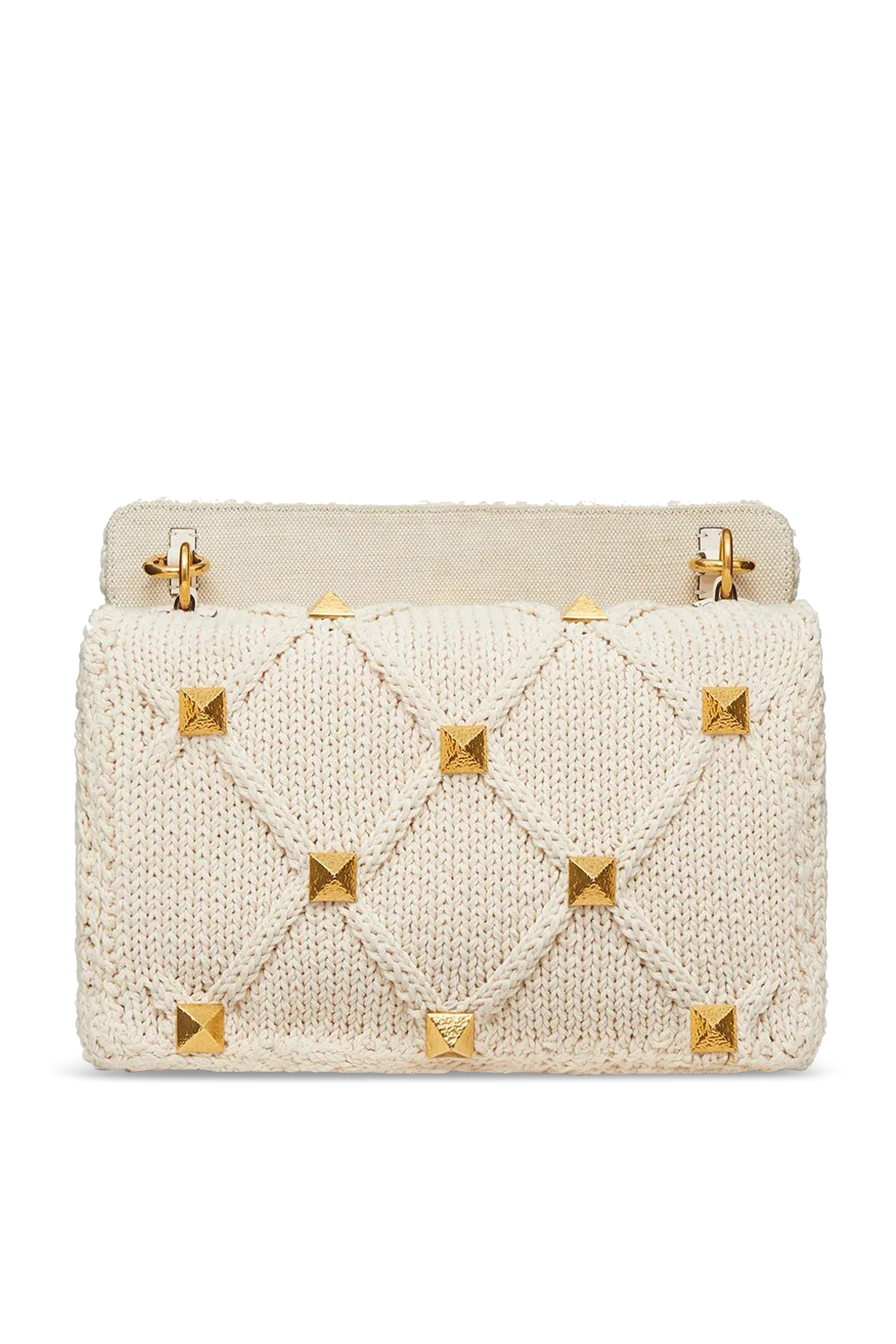  Roman Stud Knitted Bag