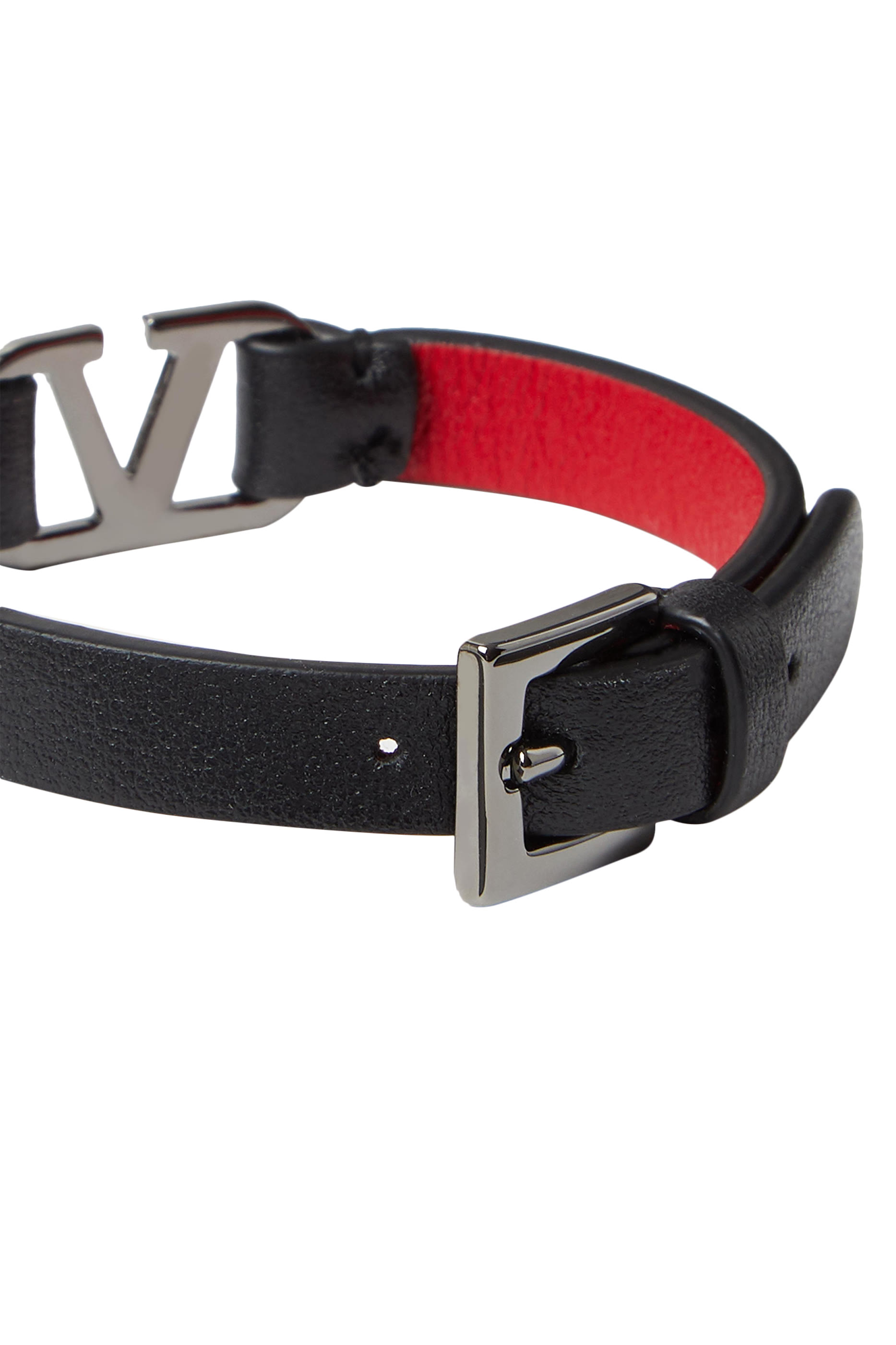   VLogo Leather Bracelet