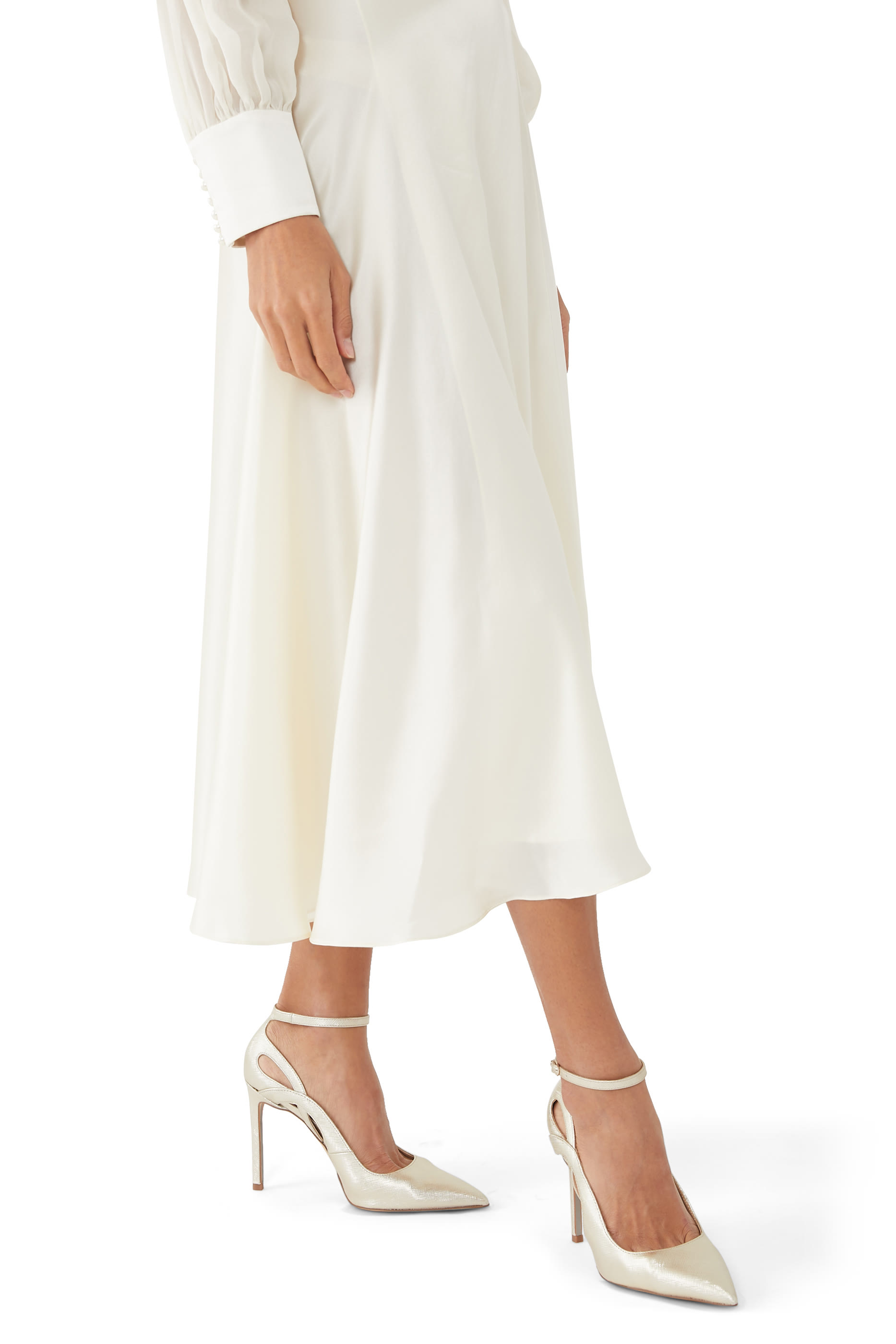 Adelisa 105 Leather Ankle Strap Pumps