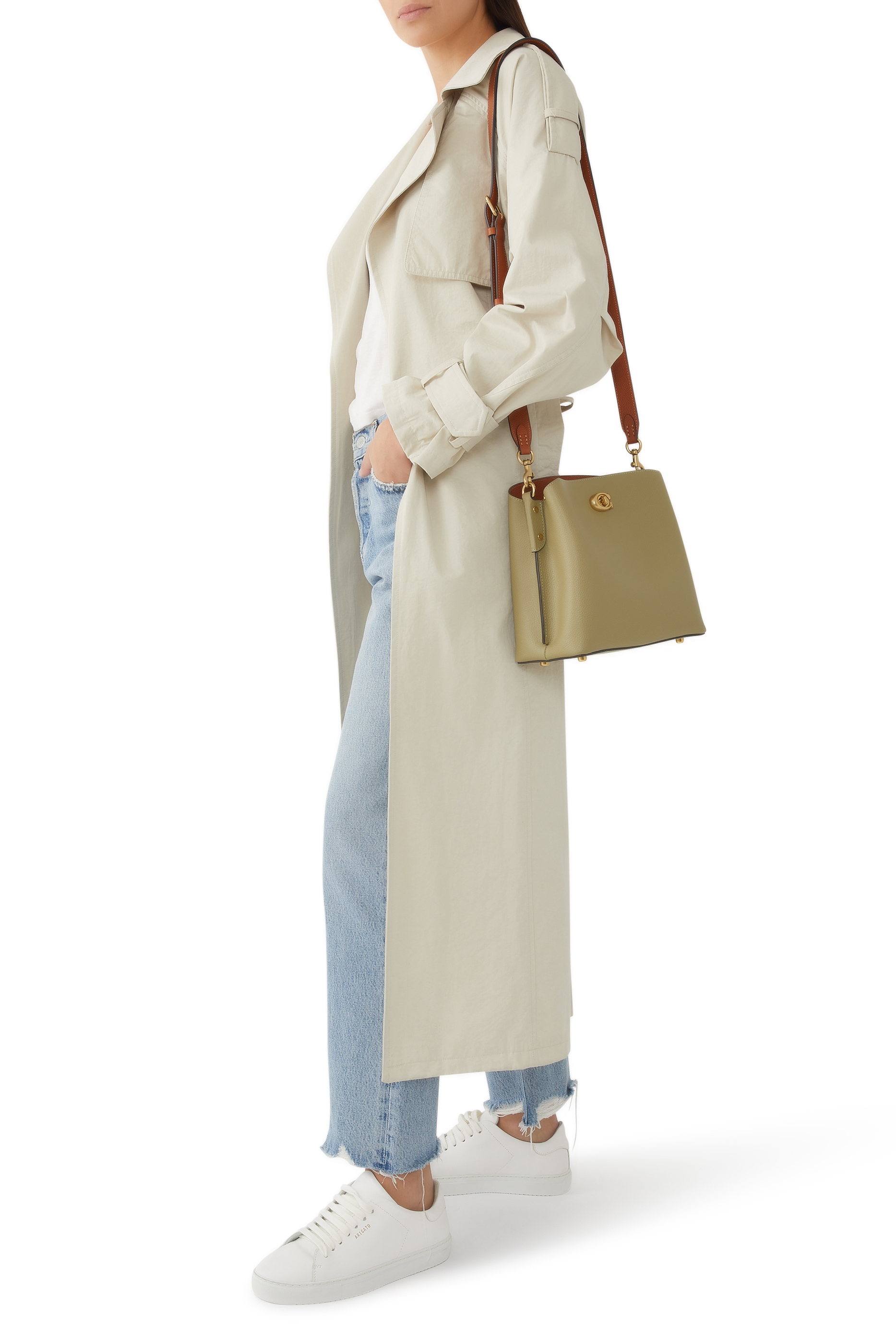 Willow Shoulder Bag in Colorblock With Signature Canvas Interior