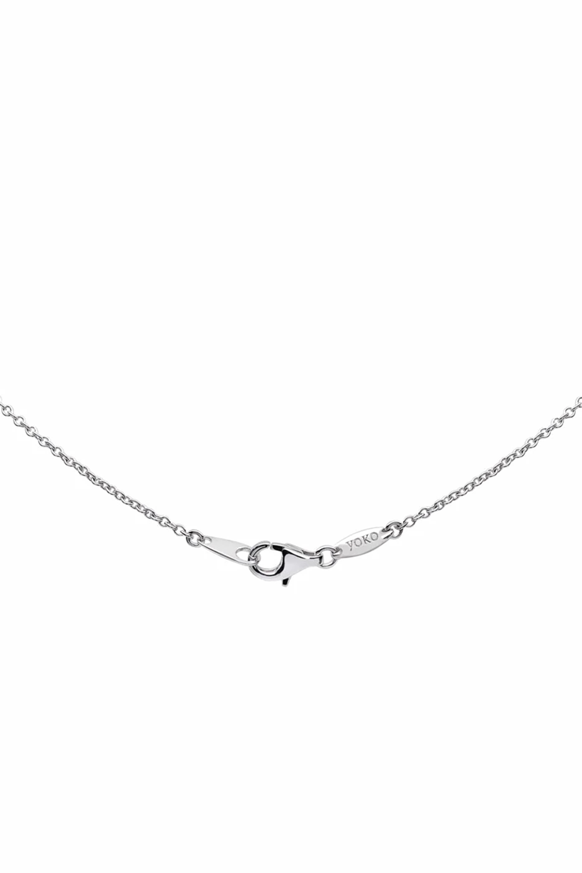 Starlight Necklace, 18k White Gold, Diamond & Pearl