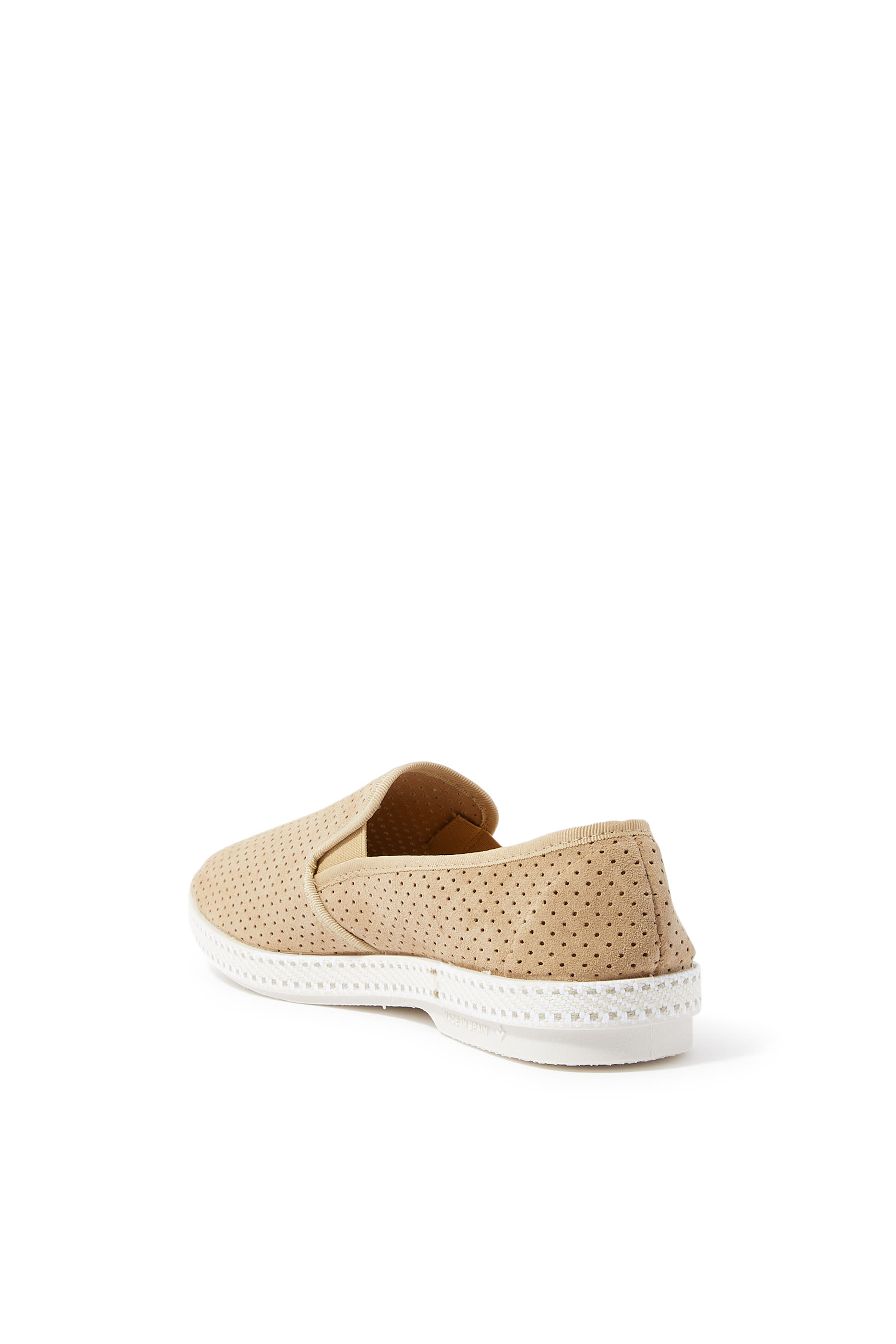 Perforated Suede Loafers