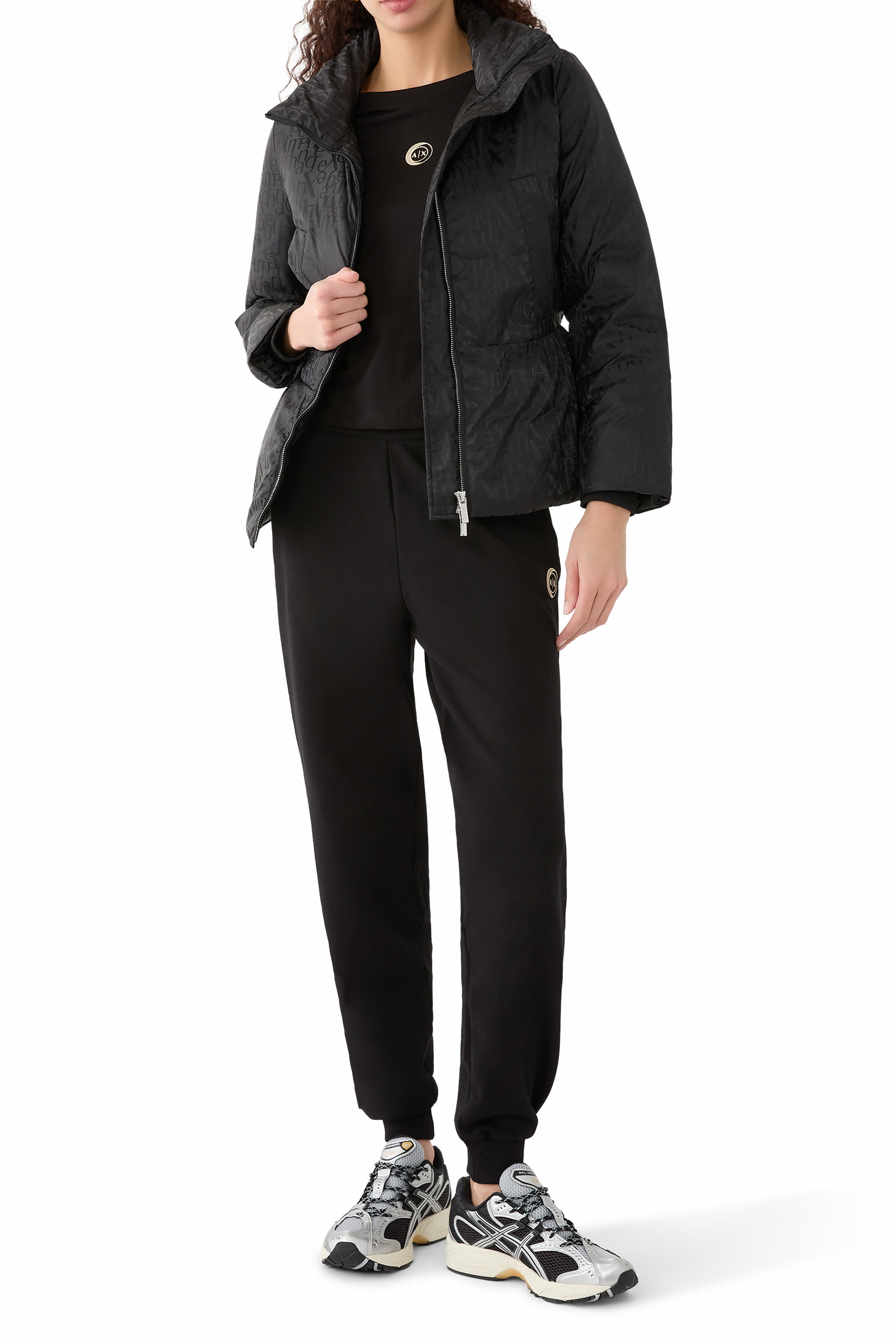 Logo Nylon Jacquard Jacket