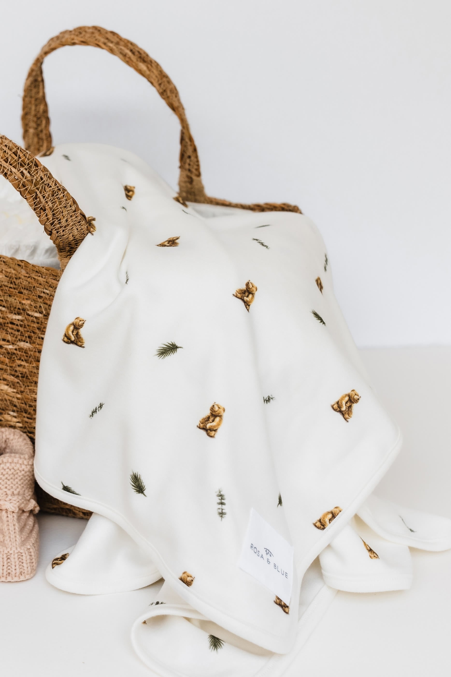 Kids  Brown Bear Print Blanket