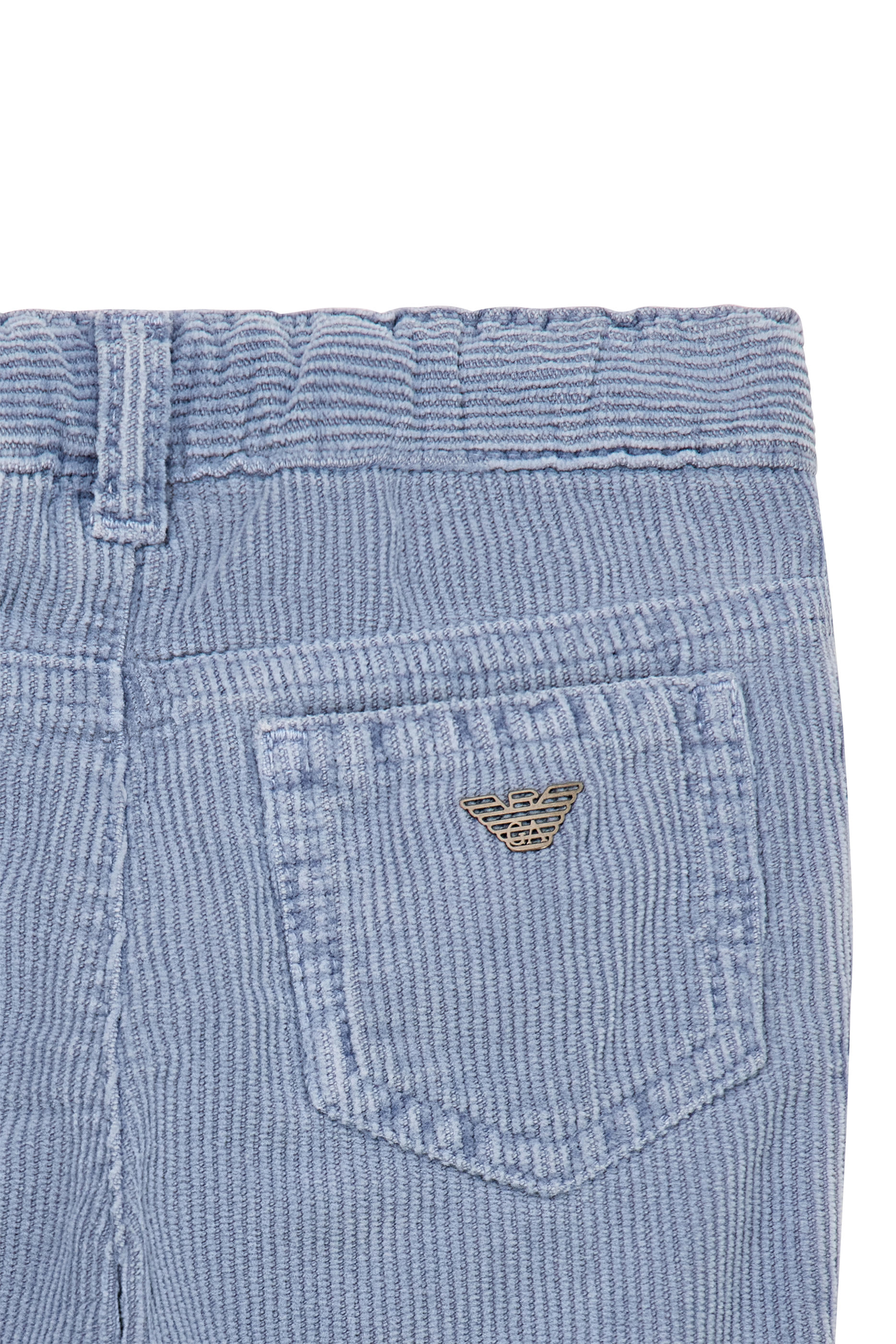 Kids  Five-Pocket Cotton Corduroy Pants with Logo 