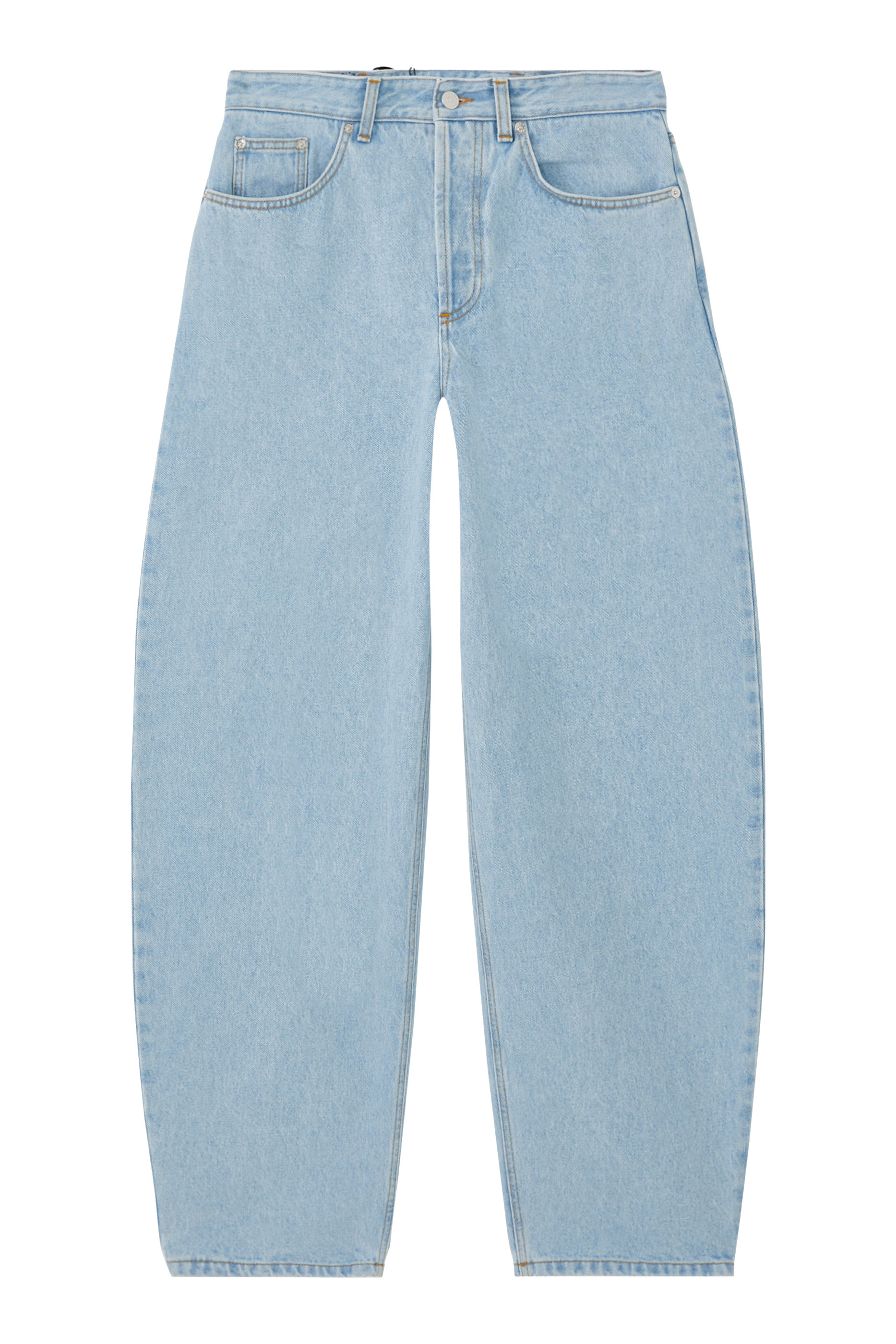 Lace-Up Wide-Leg Jeans