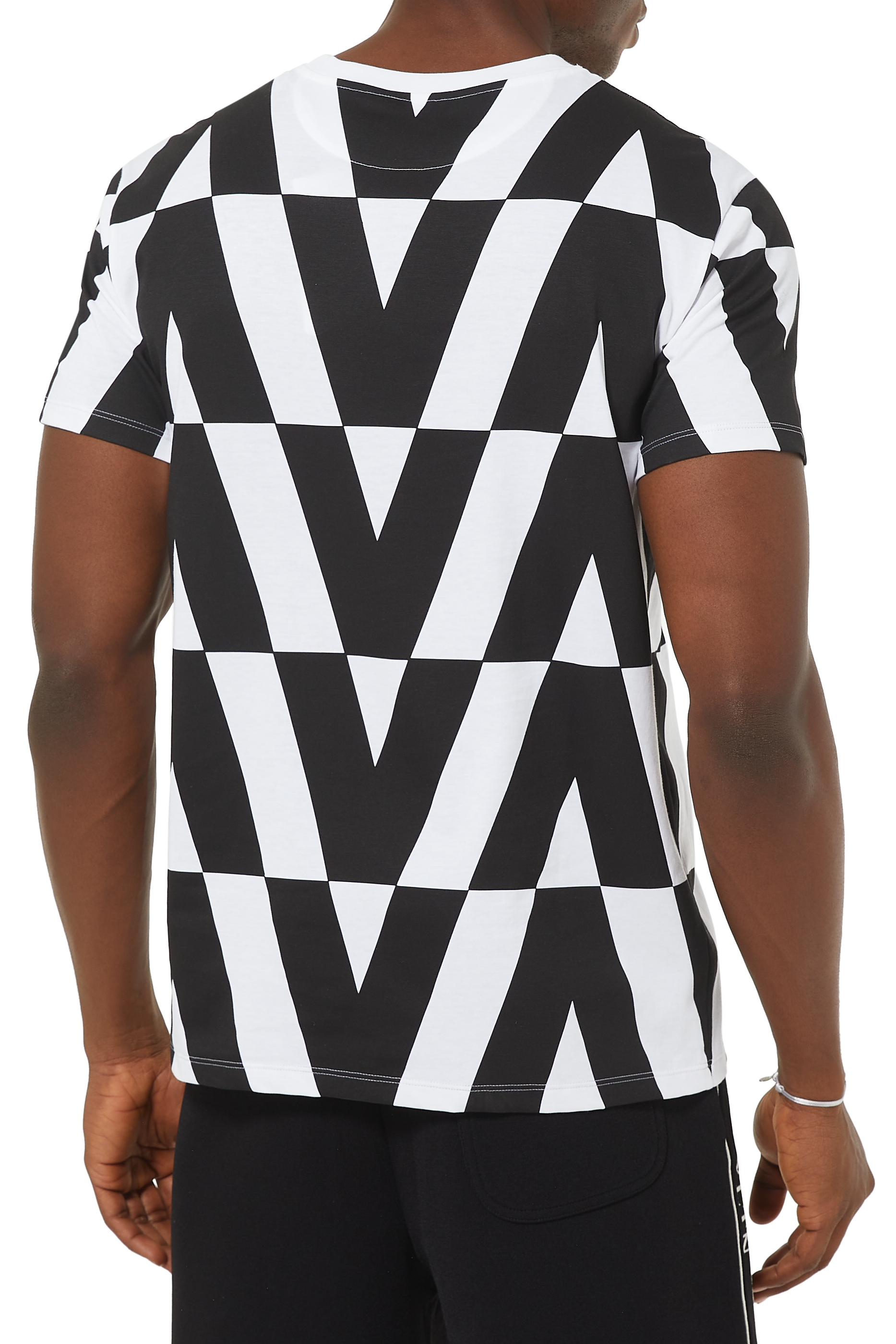 Macro Optical Valentino Print T-shirt