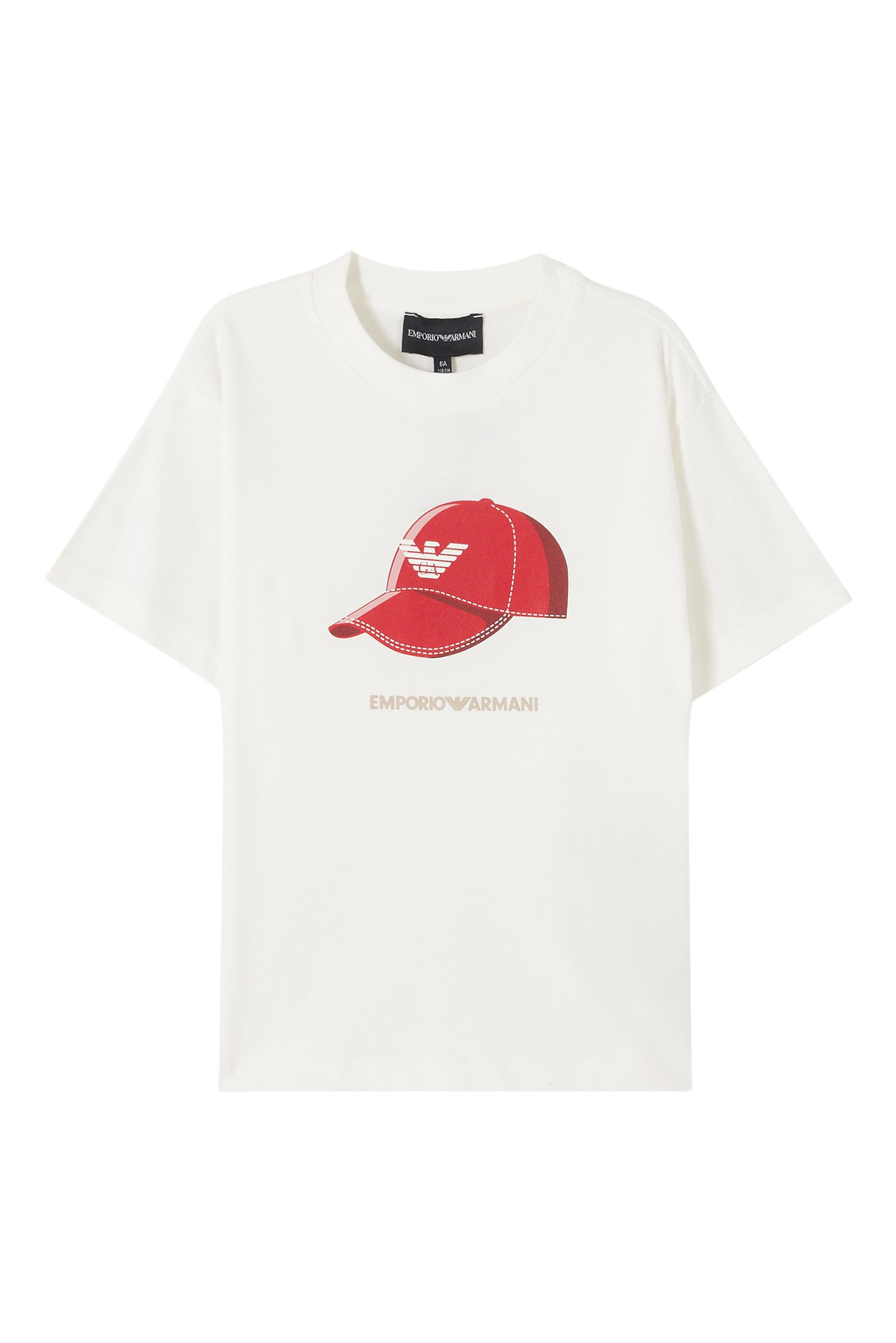 Kids  Baseball Hat Printed T-Shirt