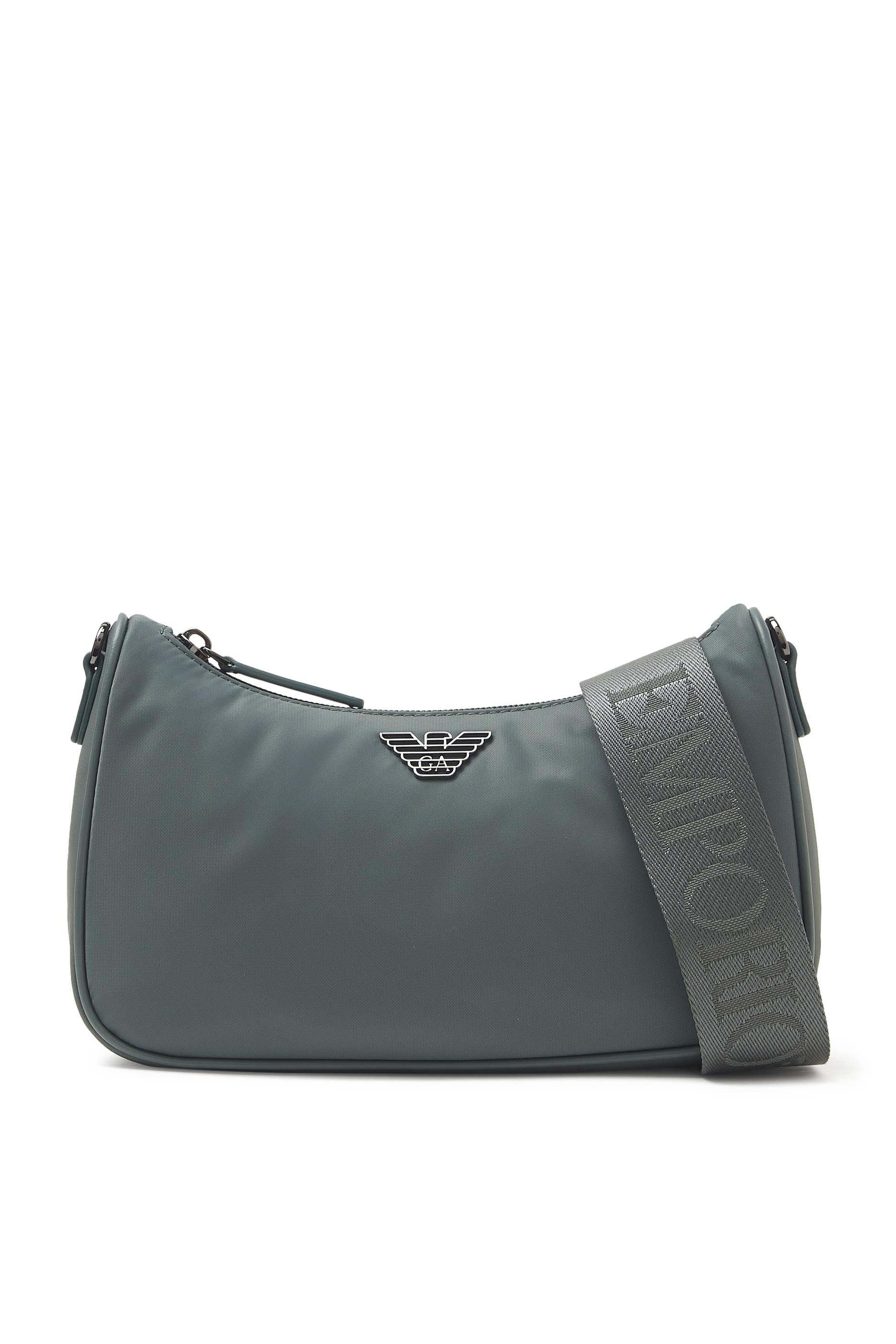 Metal Eagle Logo Crossbody Bag