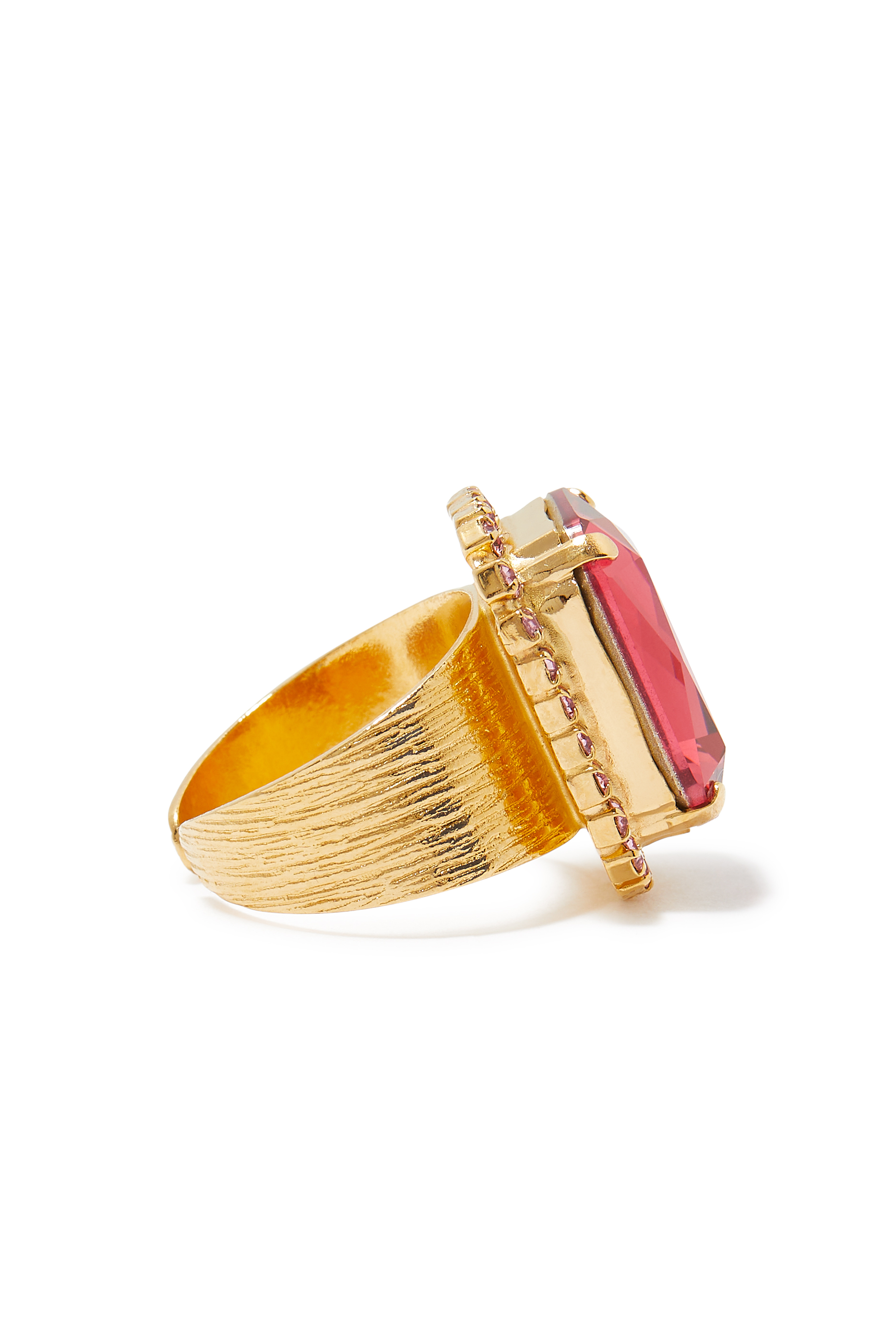 Lydia Cocktail Ring, Brass, 18k Gold/Rhodium Plating & Crystals