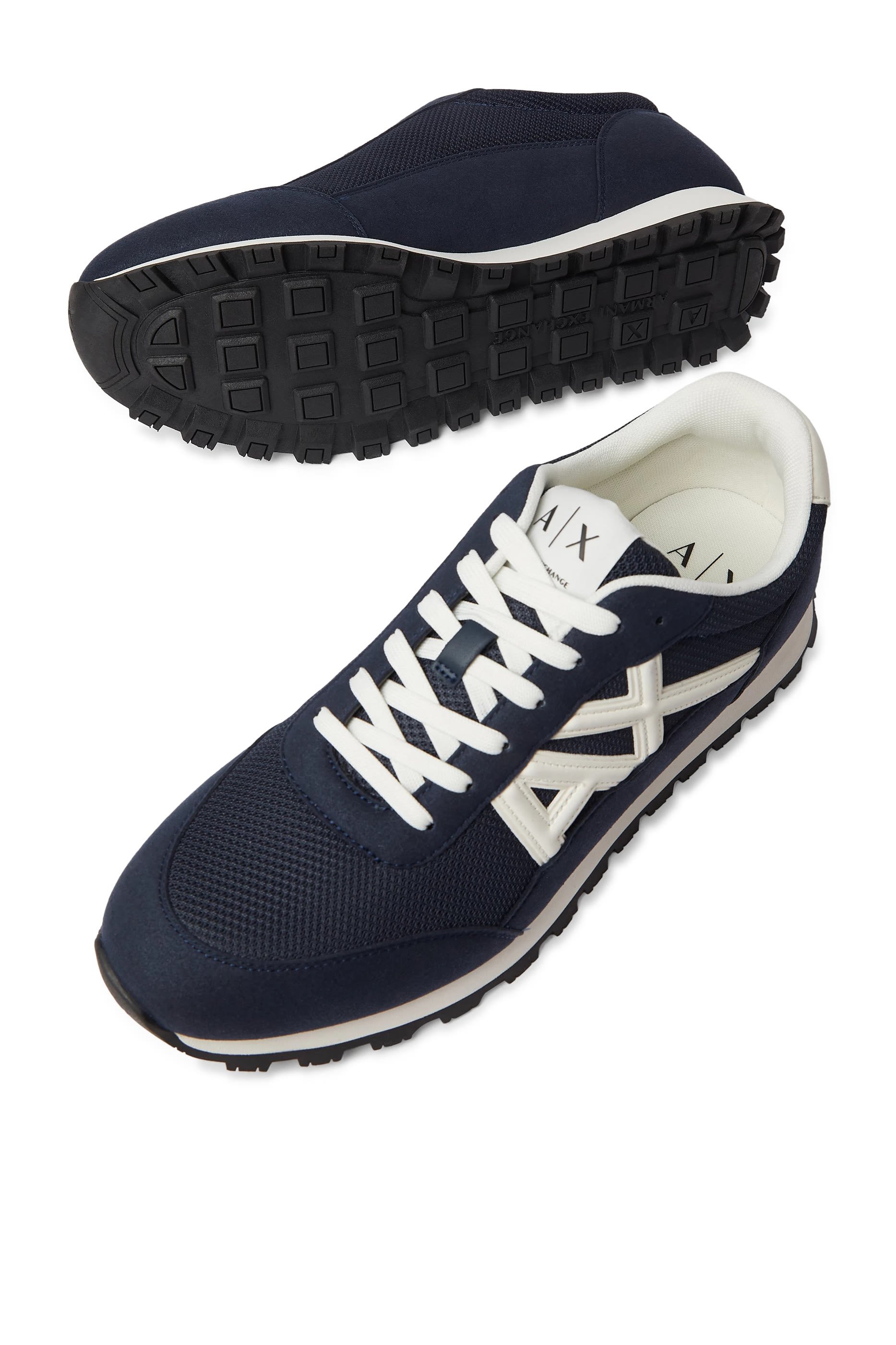 Drop Side AX Logo Low-Top Sneakers