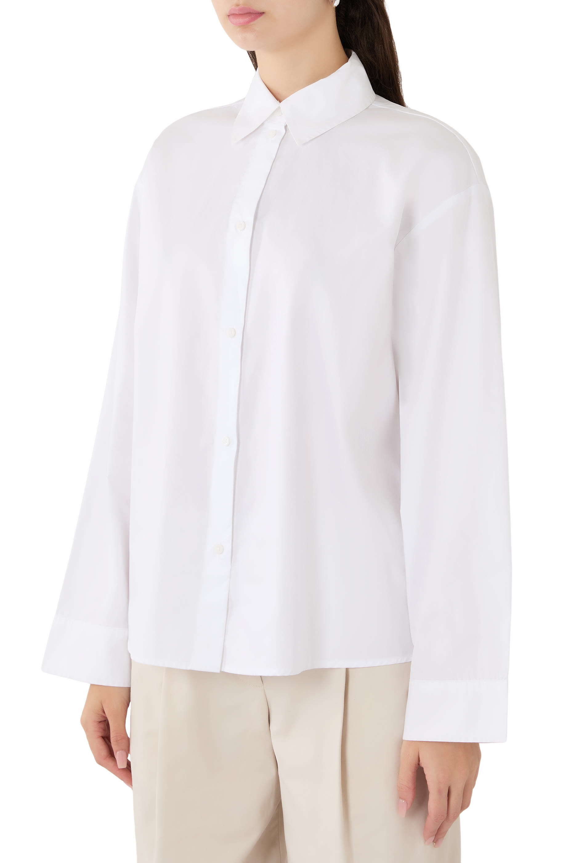 Icon Embroidery Button-Up Shirt