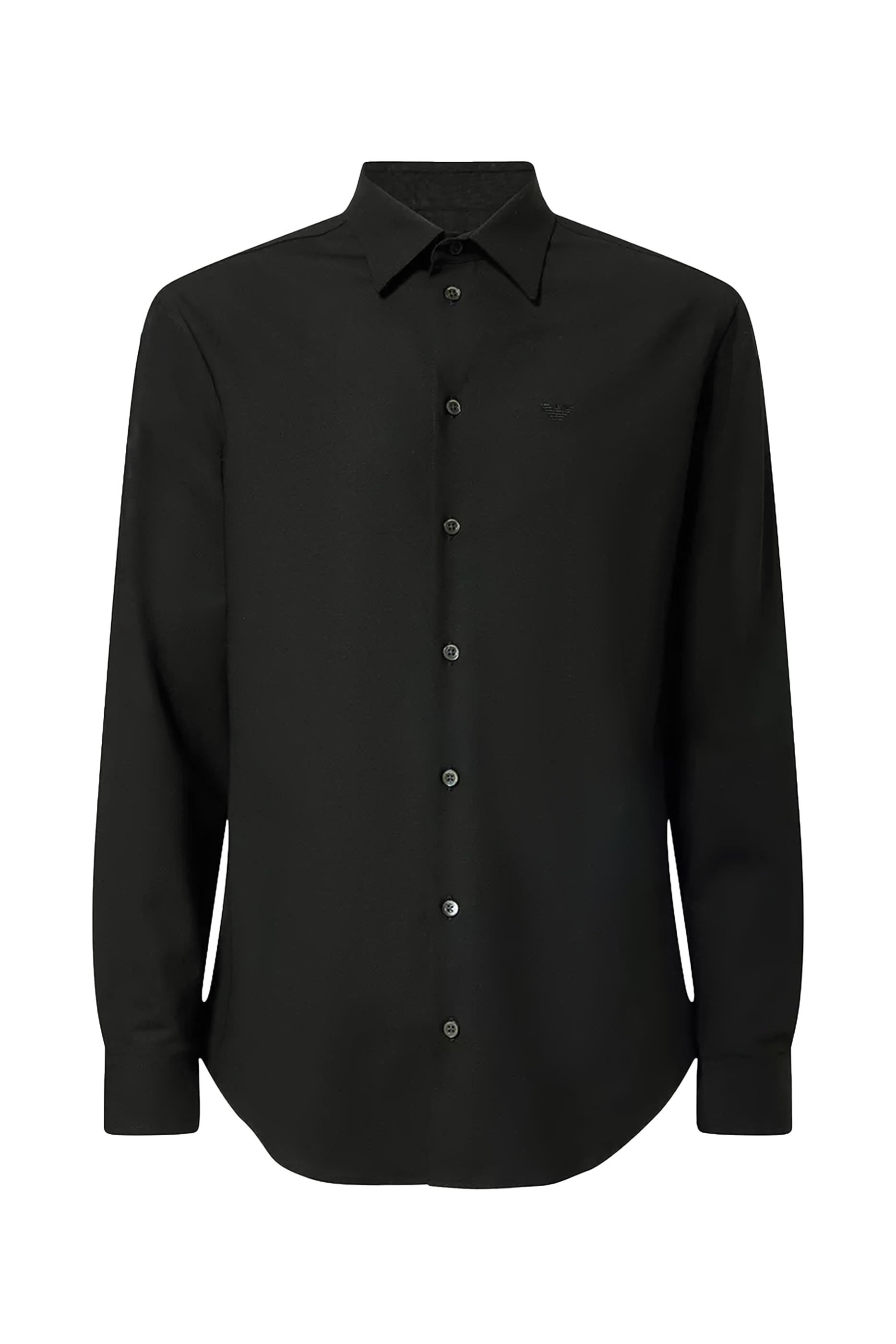 Soft-Finish Virgin-Wool Canvas Shirt