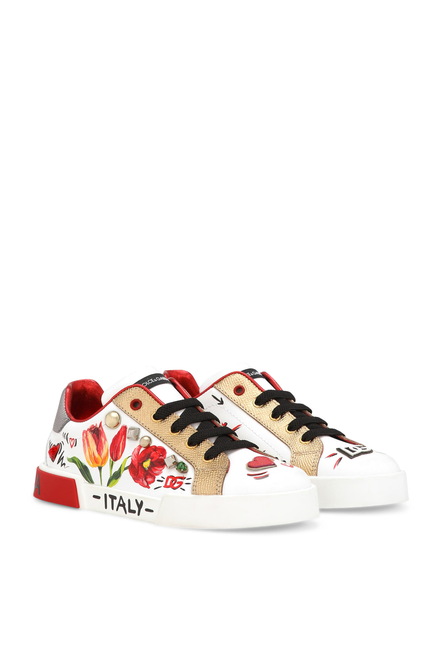 Kids Tulip-Print Portofino Sneakers
