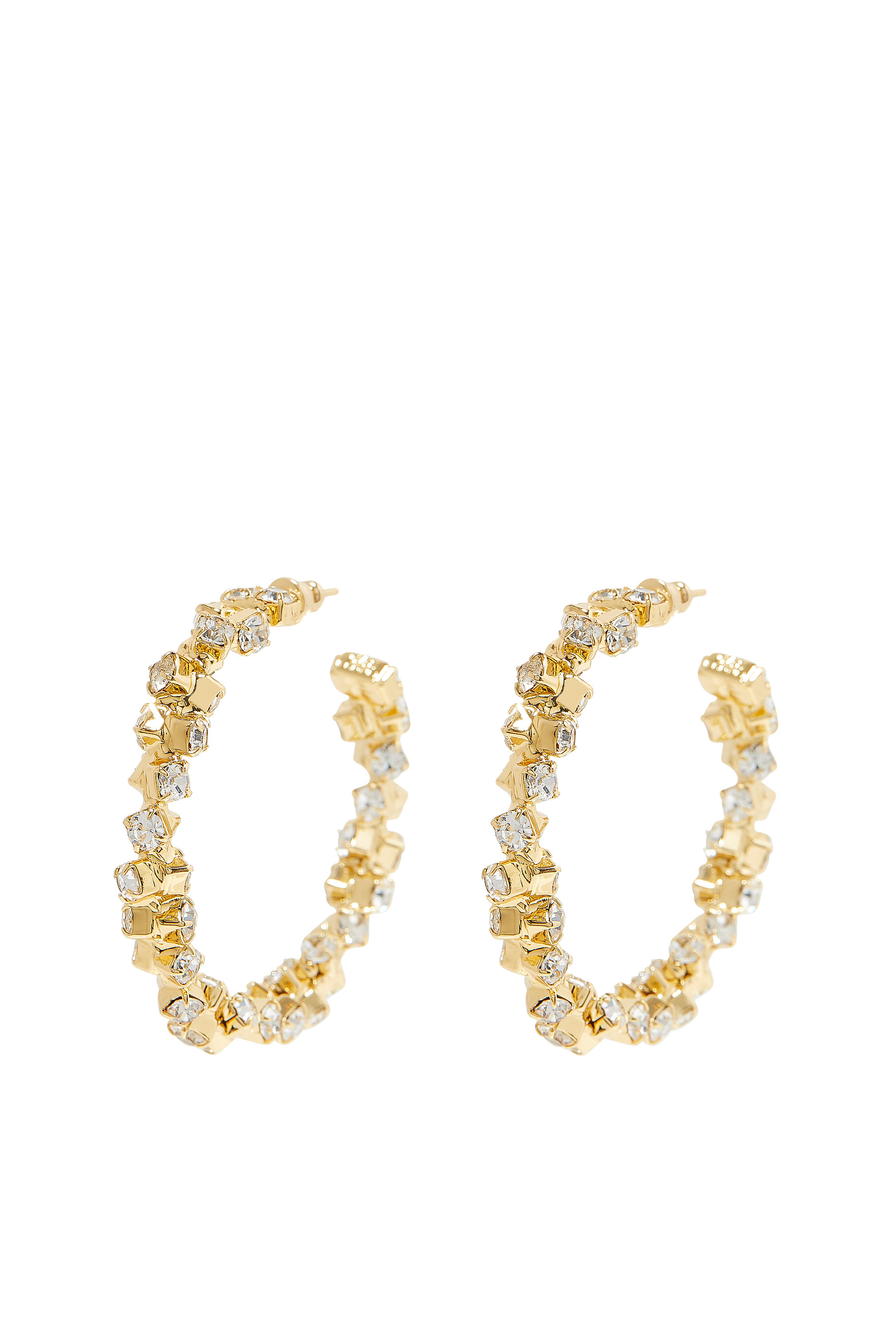 Trevise Strass Hoop Earrings
