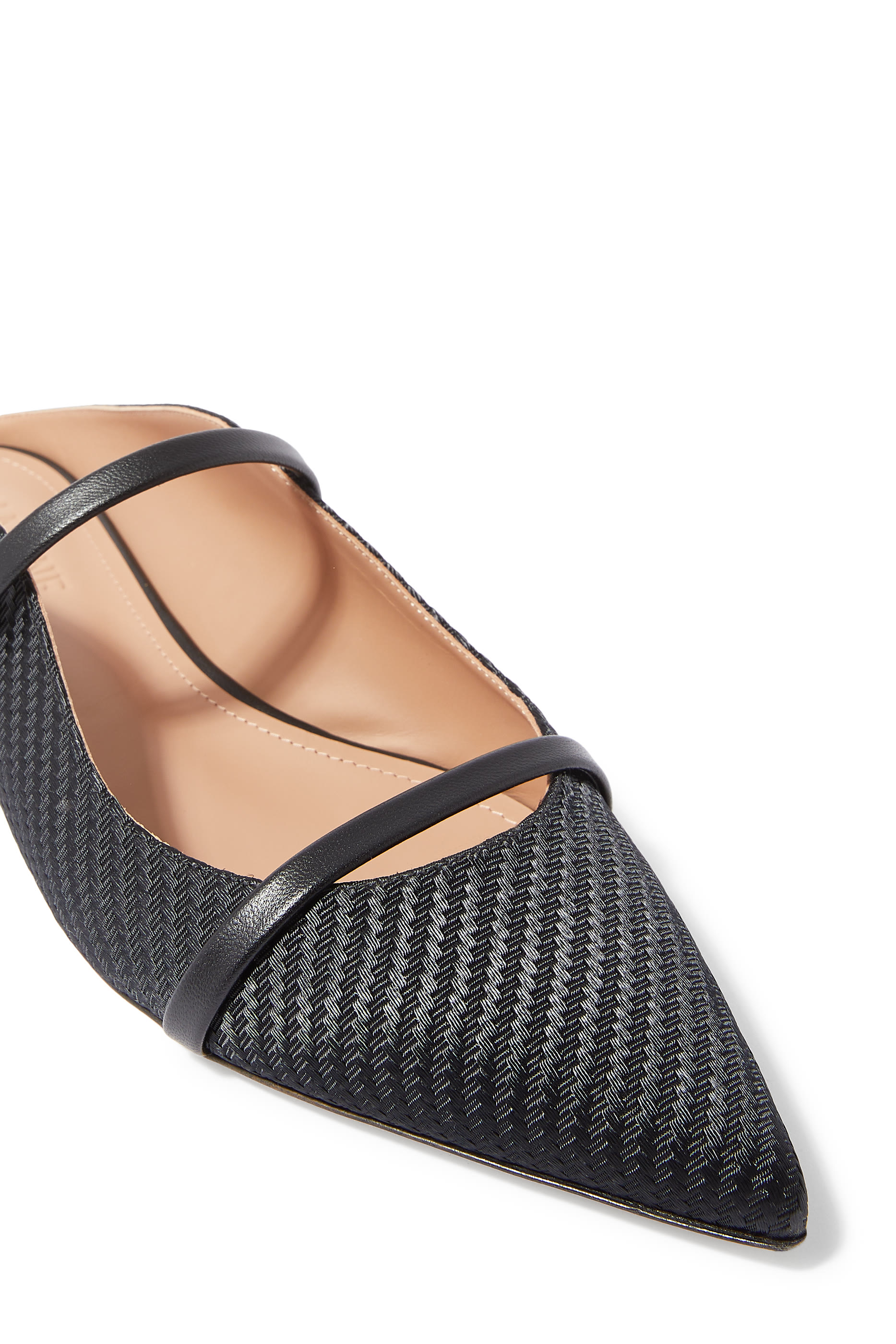 Maureen Woven Satin Flats