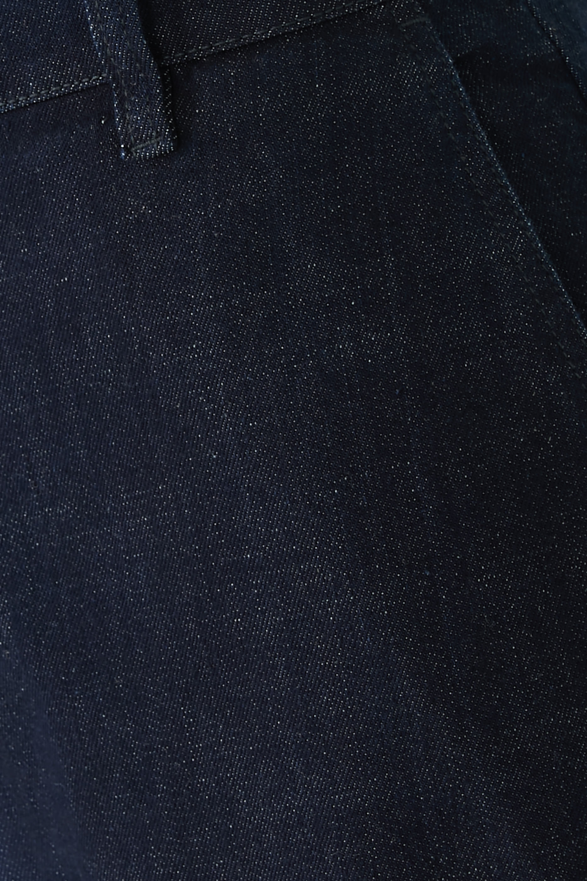 Cotton Stretch Denim Wide-Leg Jeans