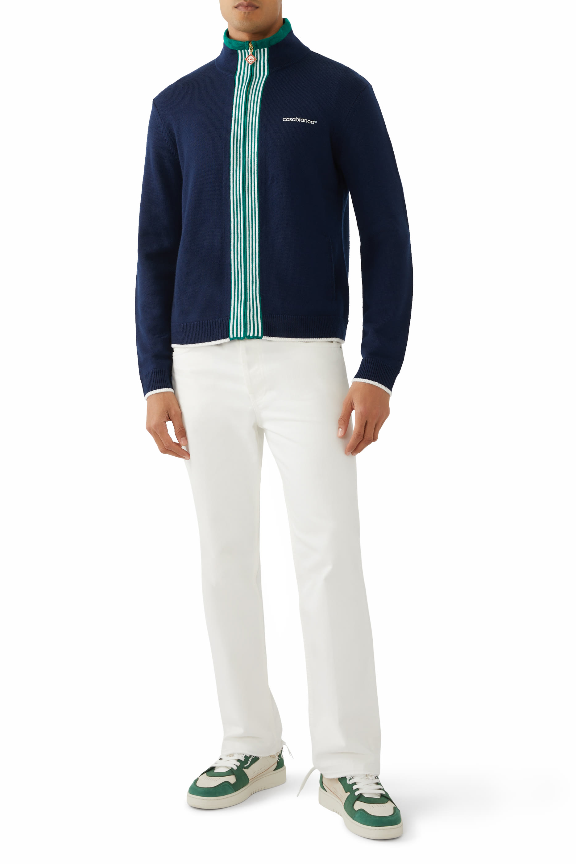  Knit Tennis Track Top 