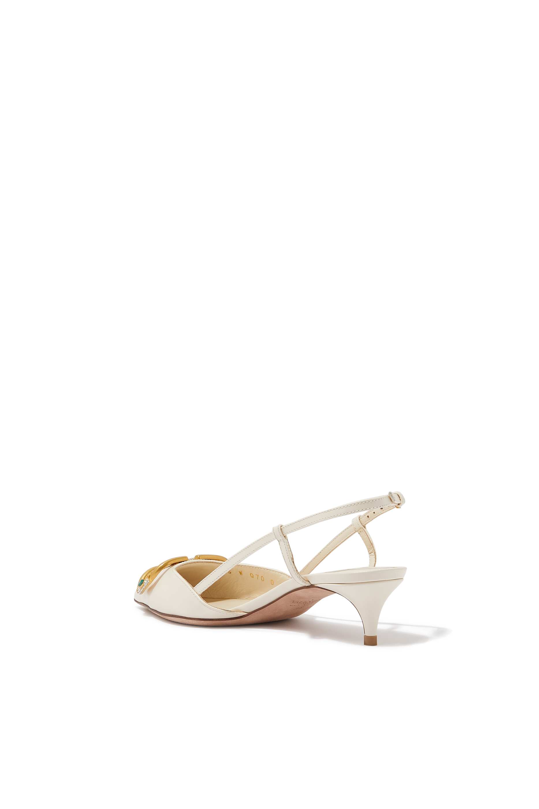 Valentino Garavani VLogo Cabochon Slingback Heels