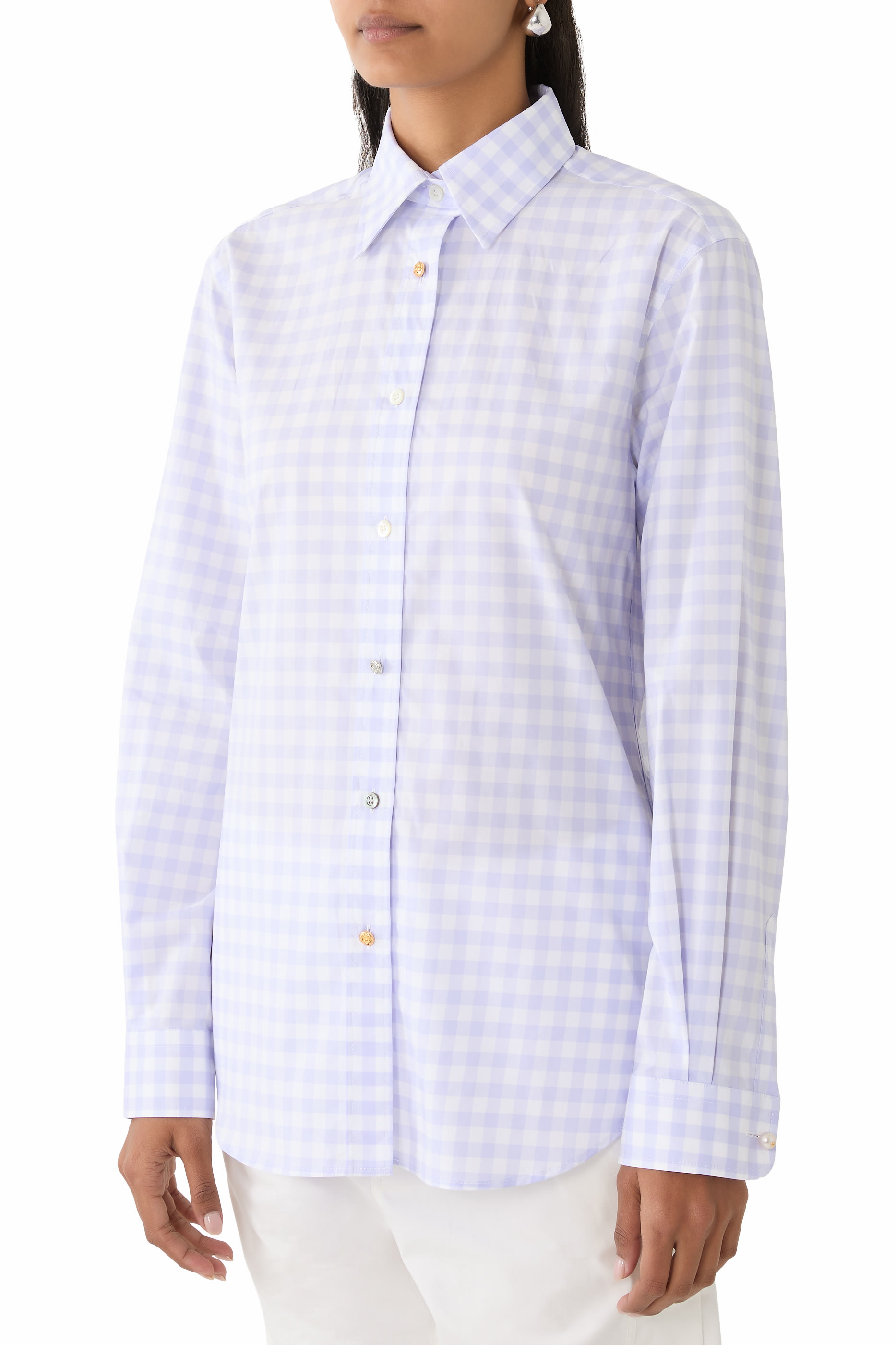  Vichy Checked Cotton Shirt