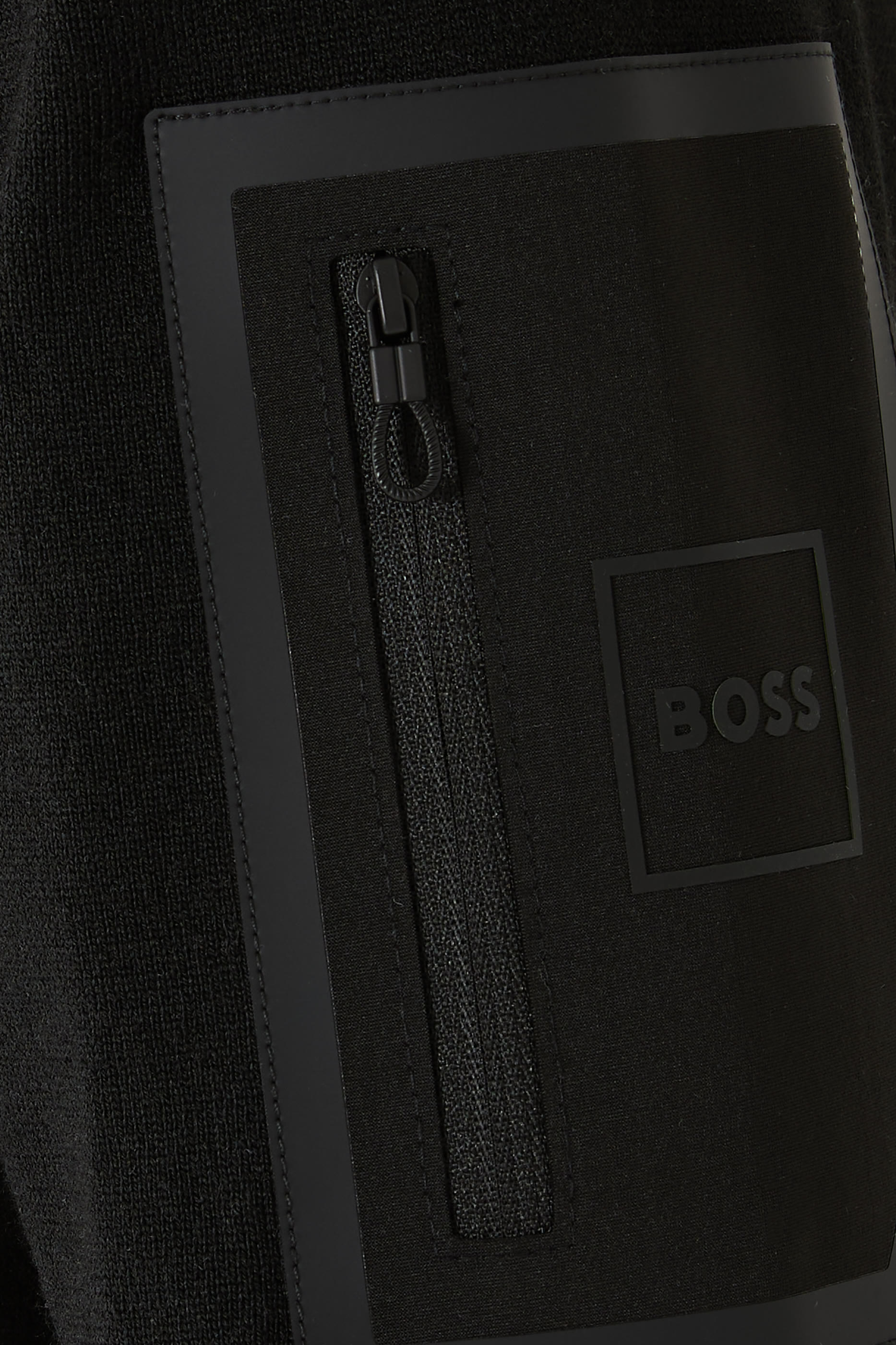 Zipped Sleeves Pocket Hybrid Jacket