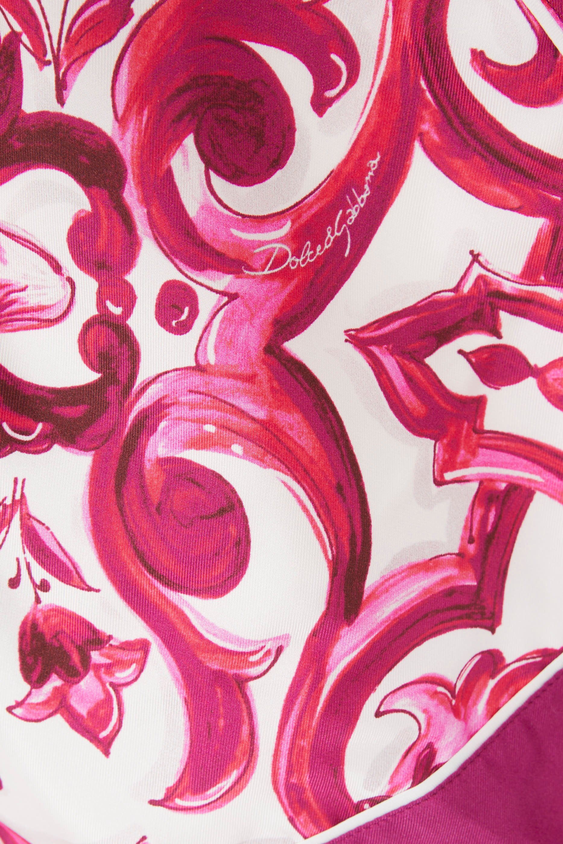 Kids Majolica-Print Silk Shorts