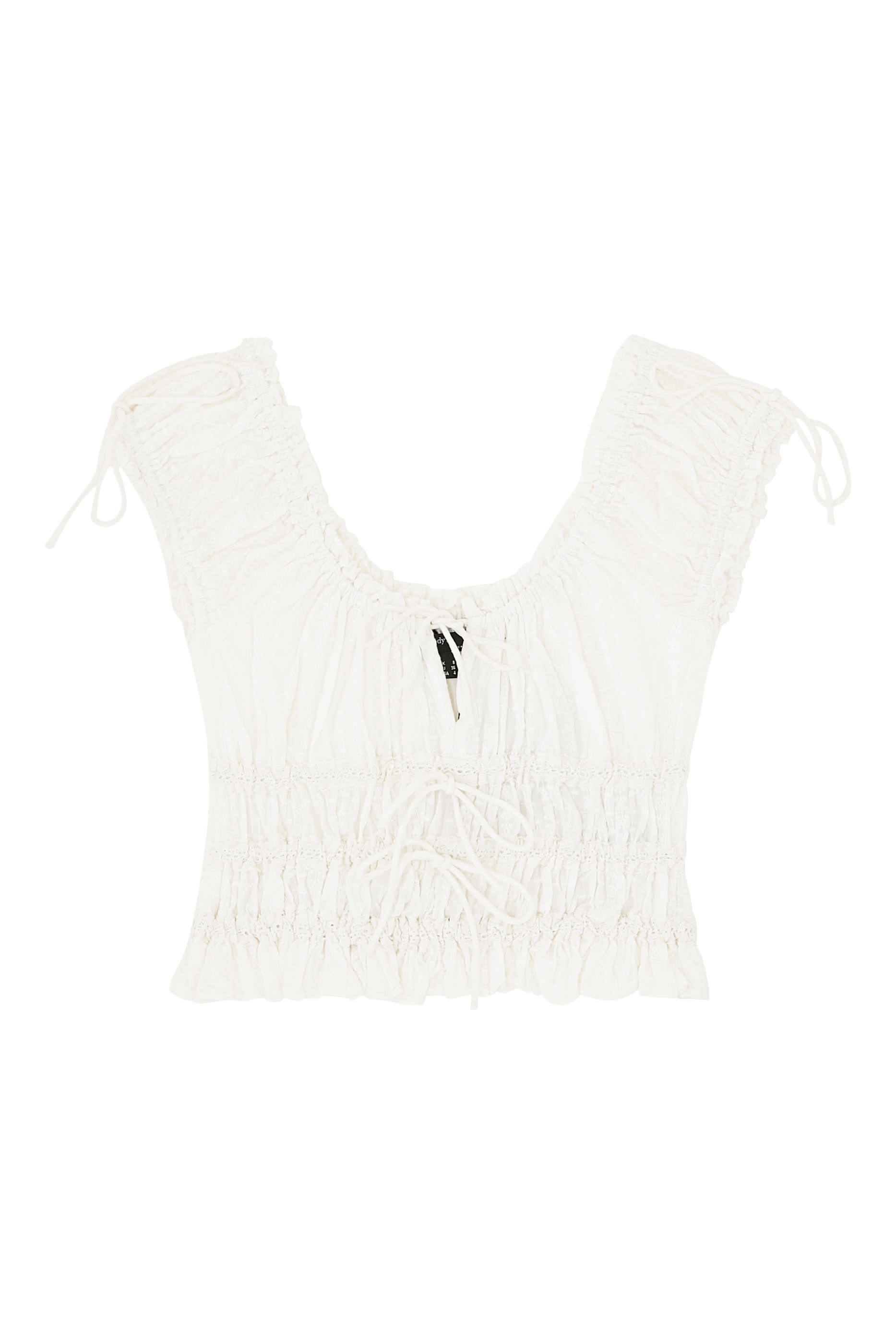 Ella Shirred Crop Top