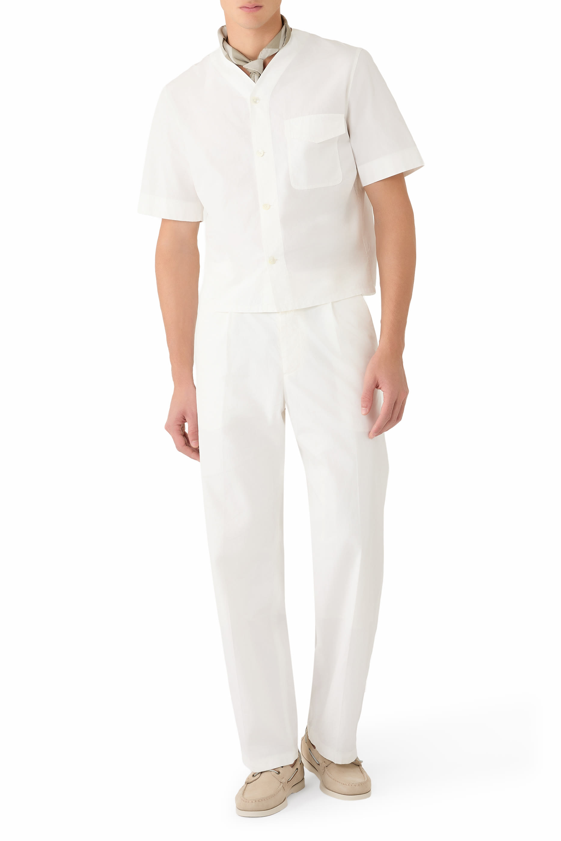 Garment-Dyed Finx Shuttle Weather One-Tuck Slacks 