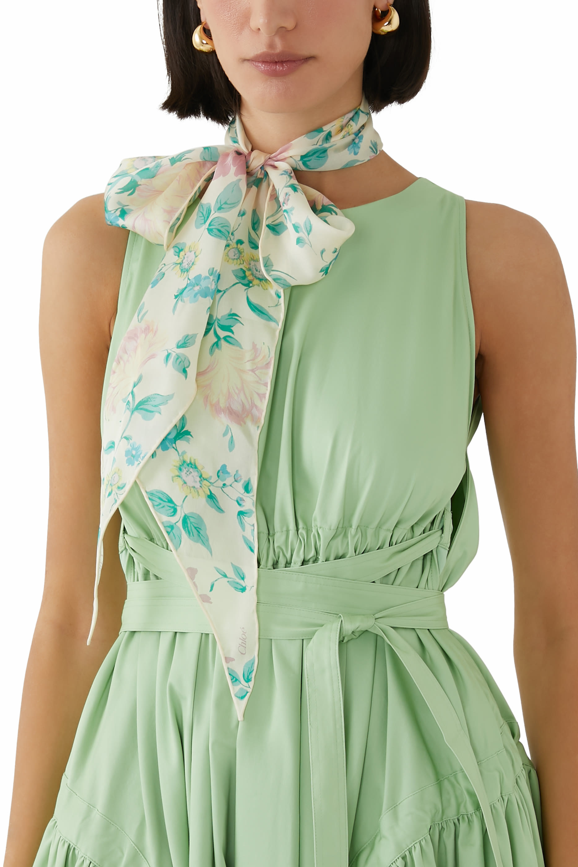 Peonies Bandeau Scarf 