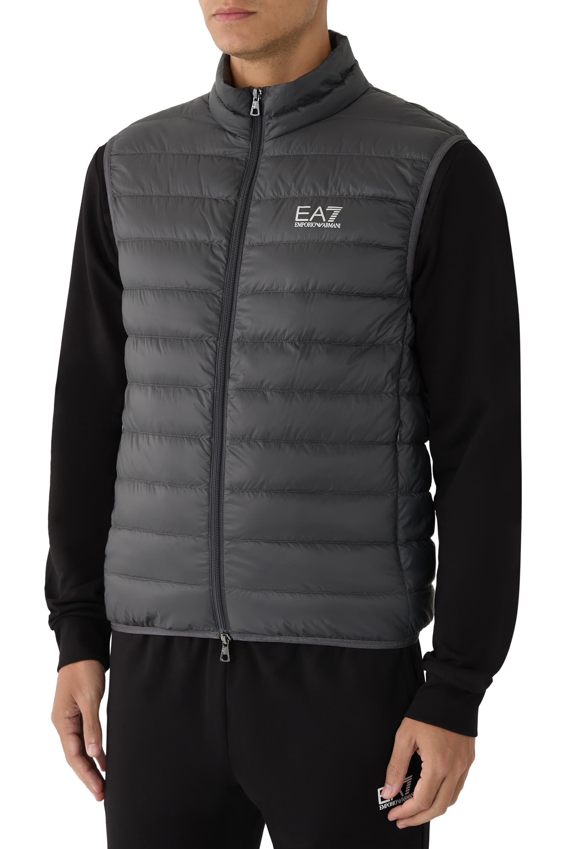 EA7 Logo Puffer Vest