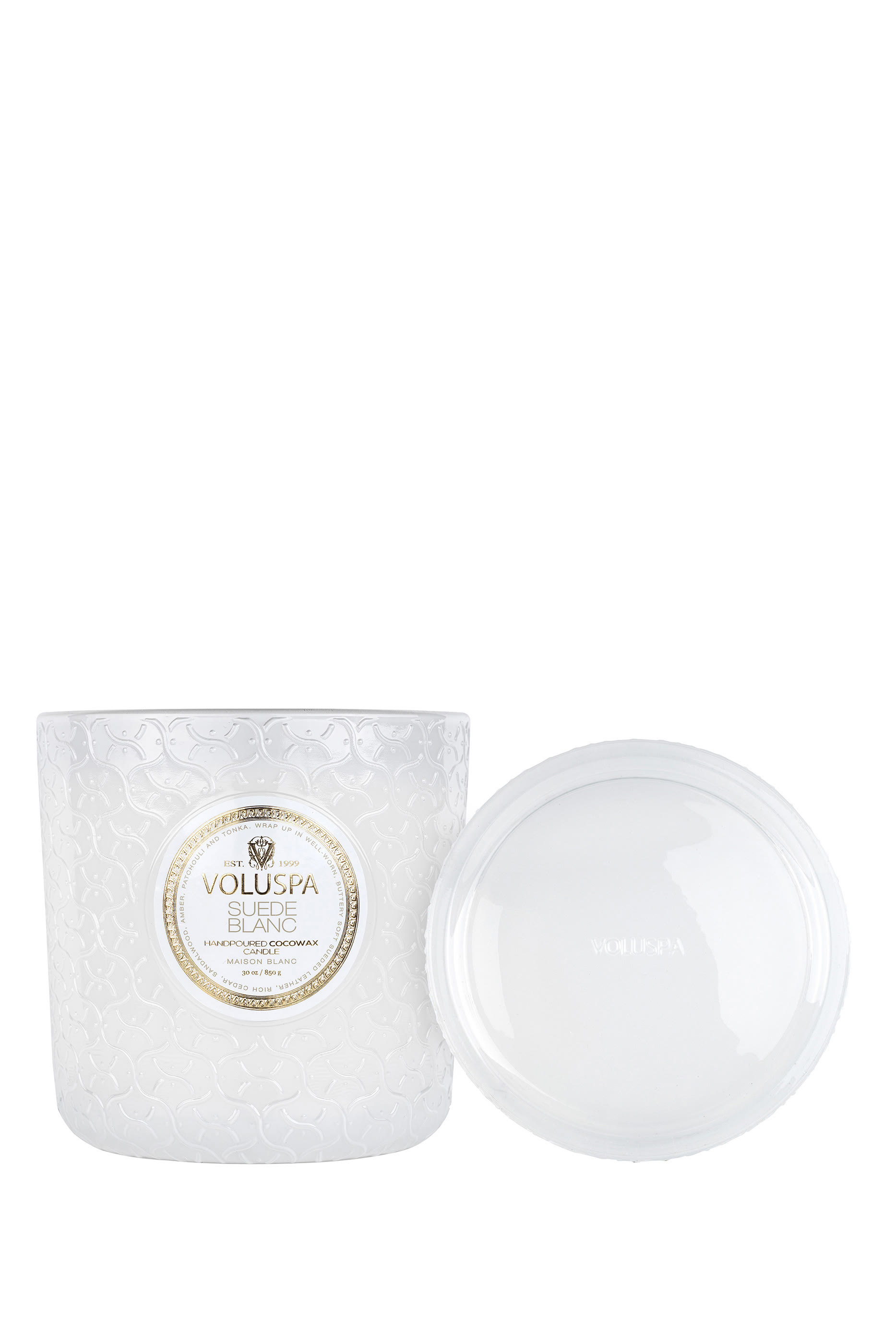 Suede Blanc Luxe Candle