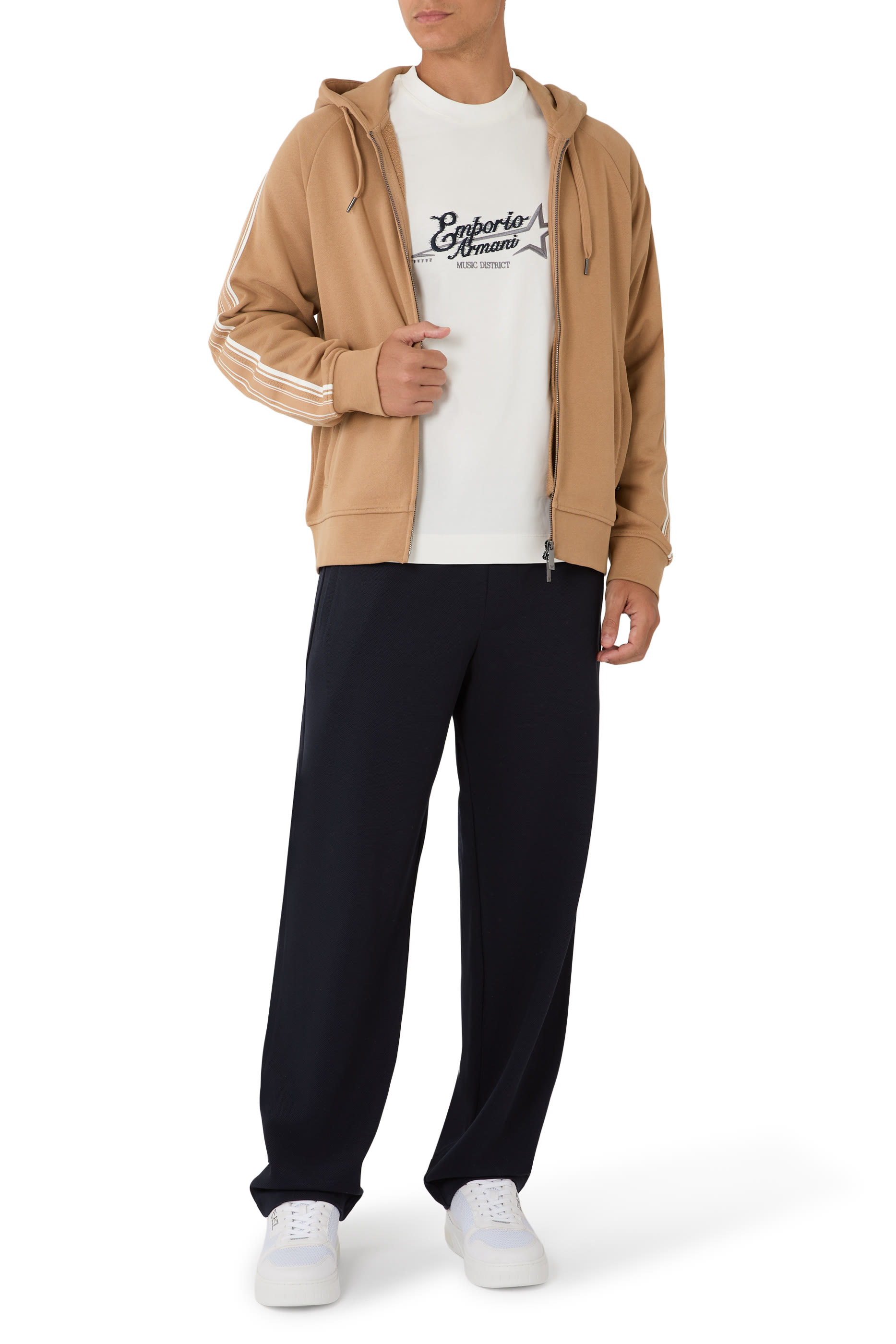 Jersey Sweatshirt with Hoodie 