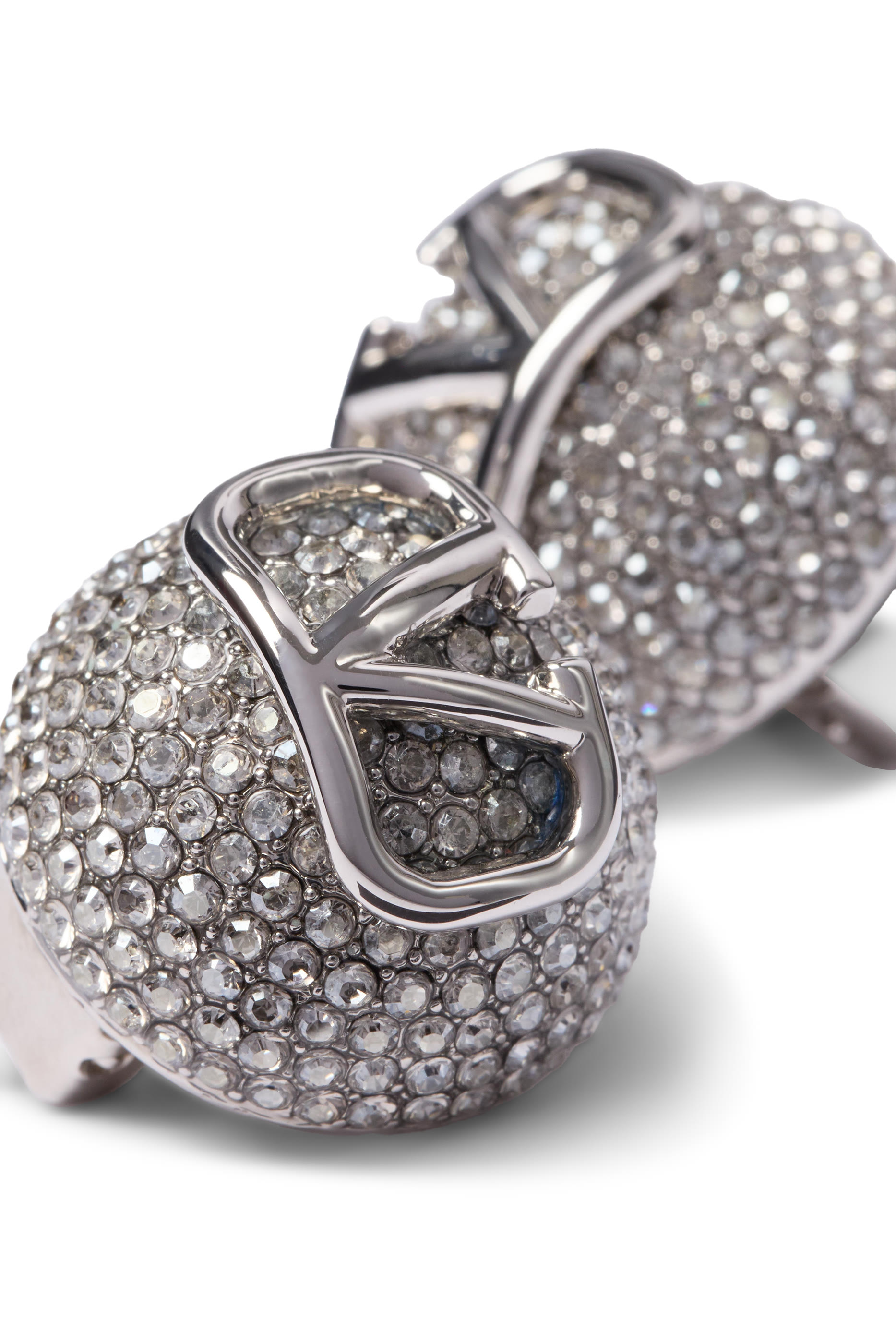 VLogo Signature Metal & Swarovski® Crystal Earrings