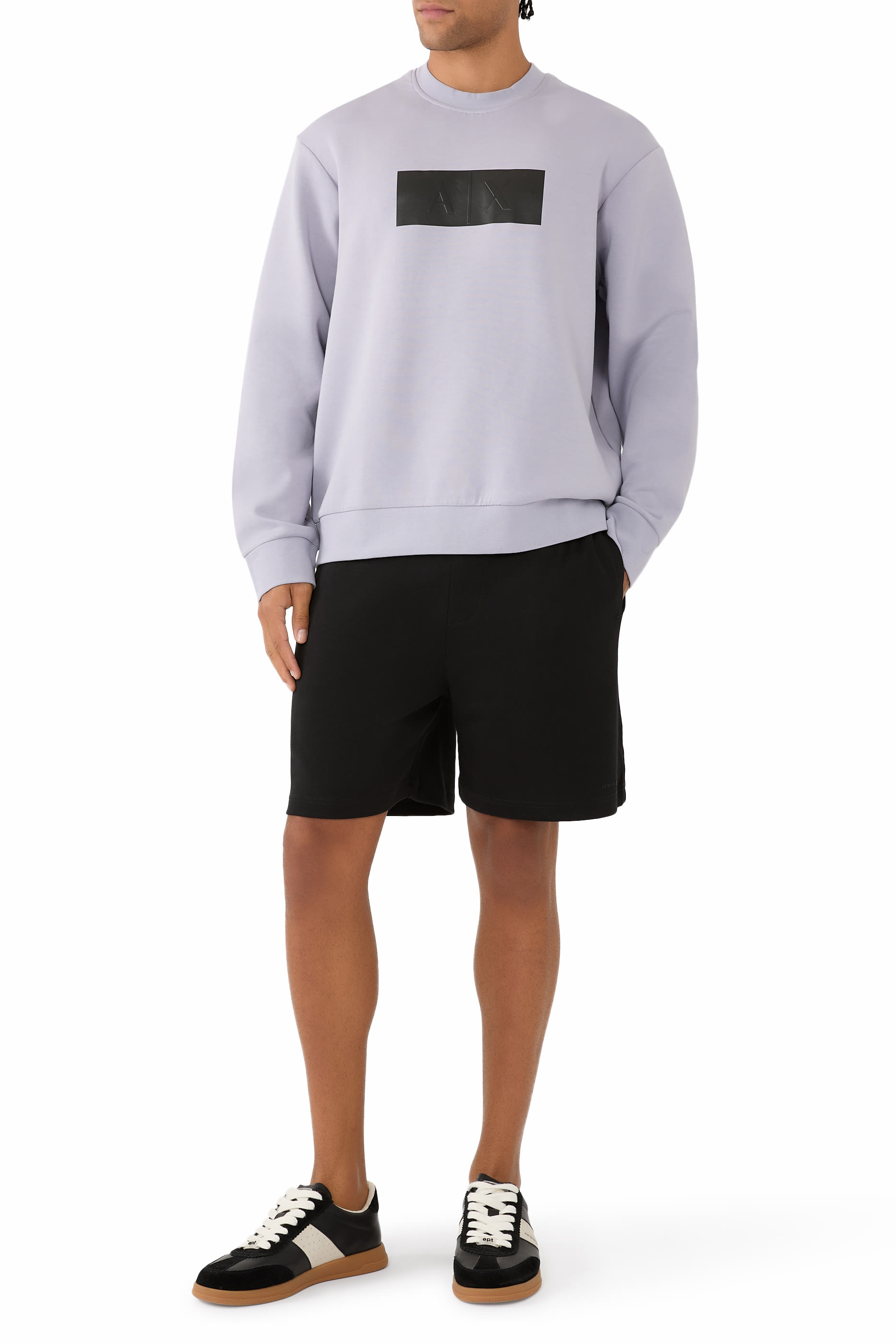 Crewneck Sweatshirt with Vinyl Logo Print