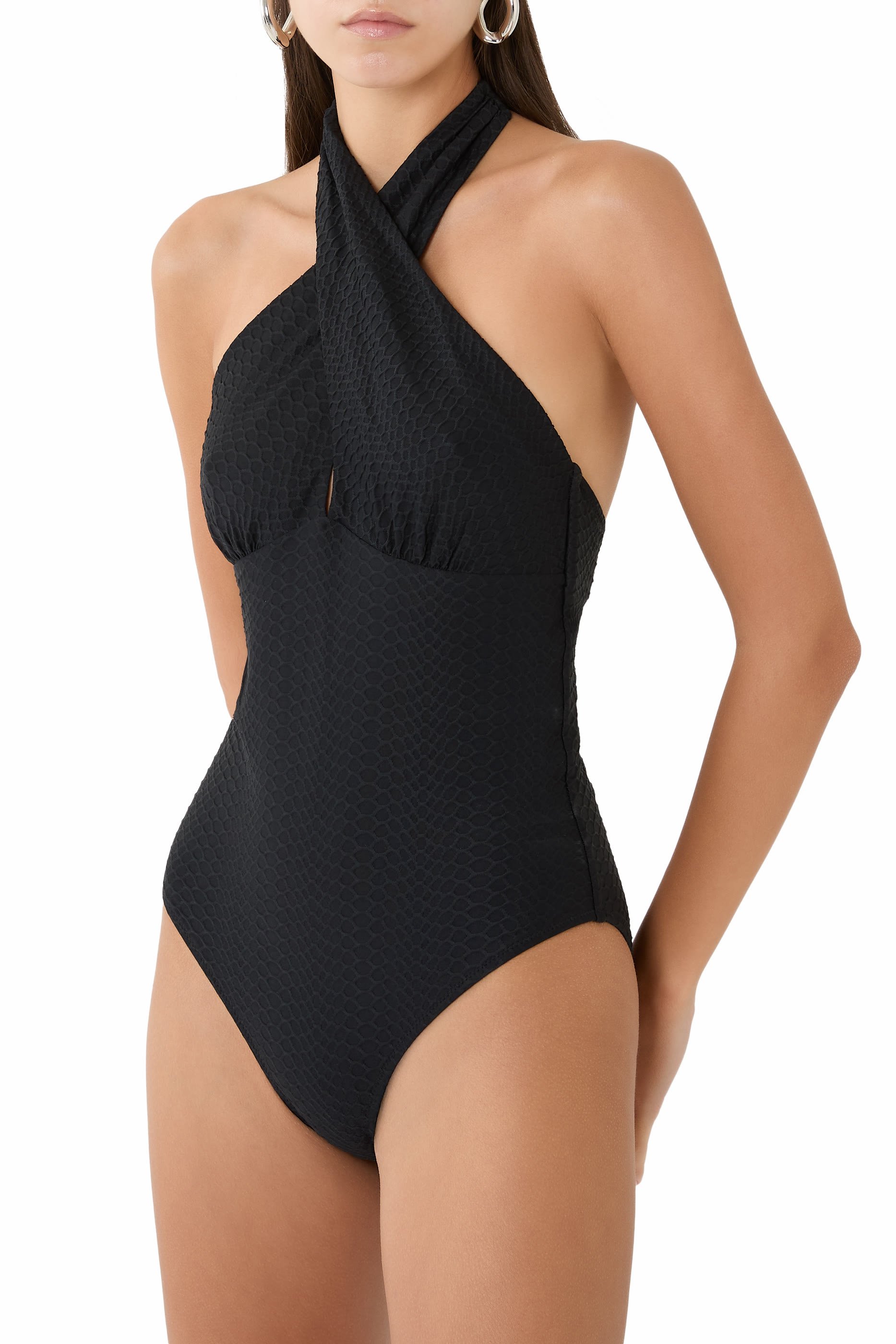 Snakeskin Jacquard Meteora Swimsuit