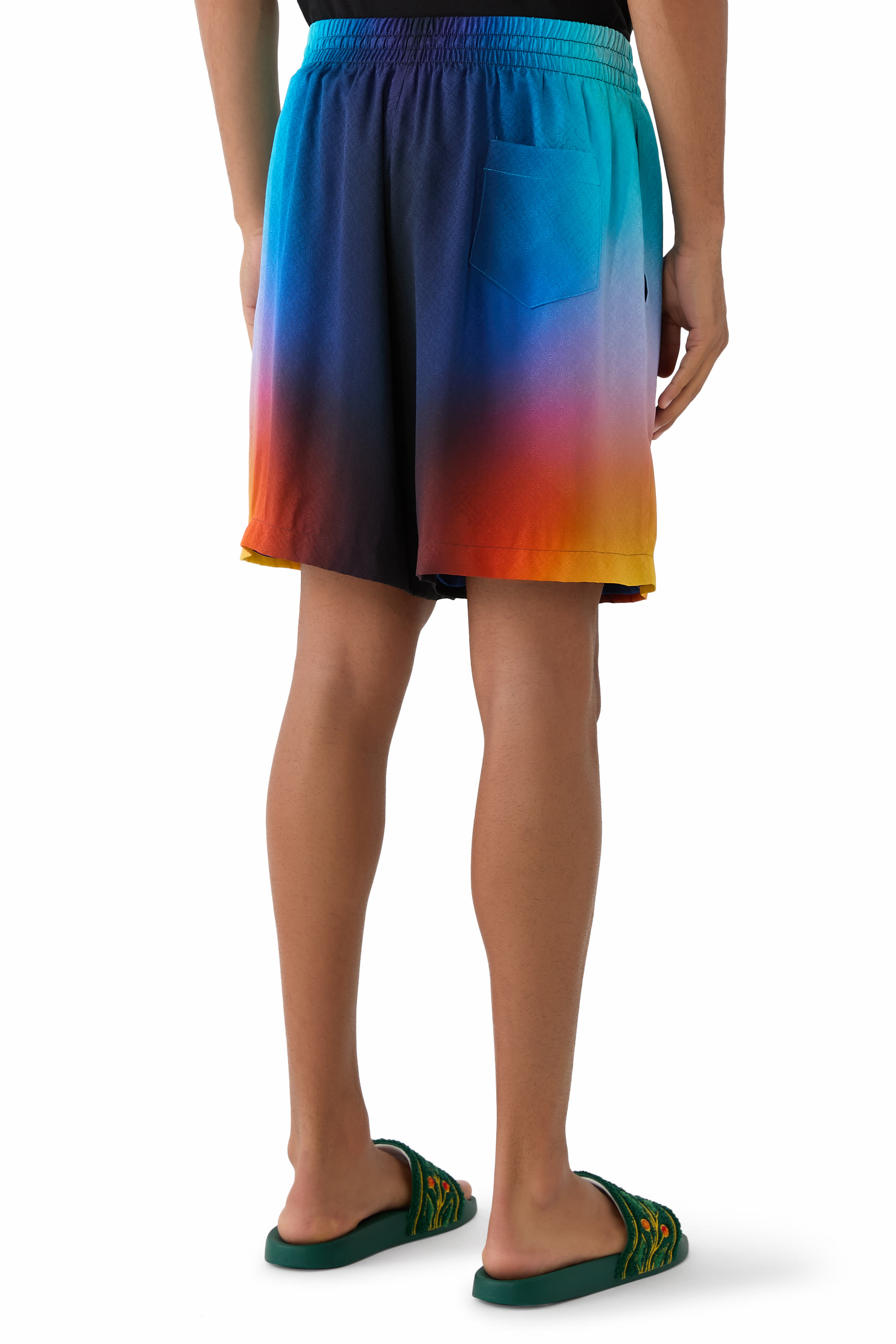 Gradient Silk Shorts