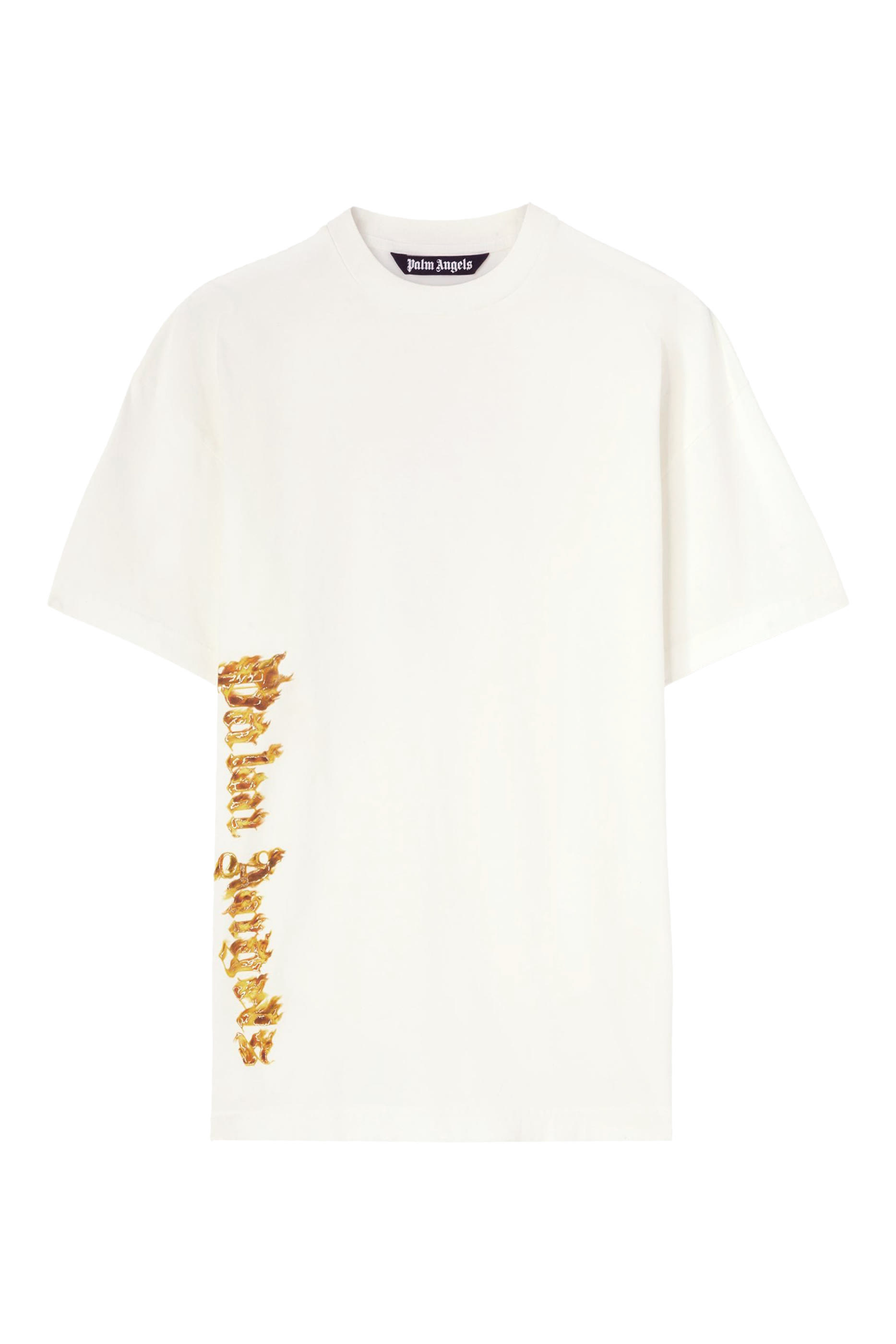 Burning Logo Printed T-Shirt