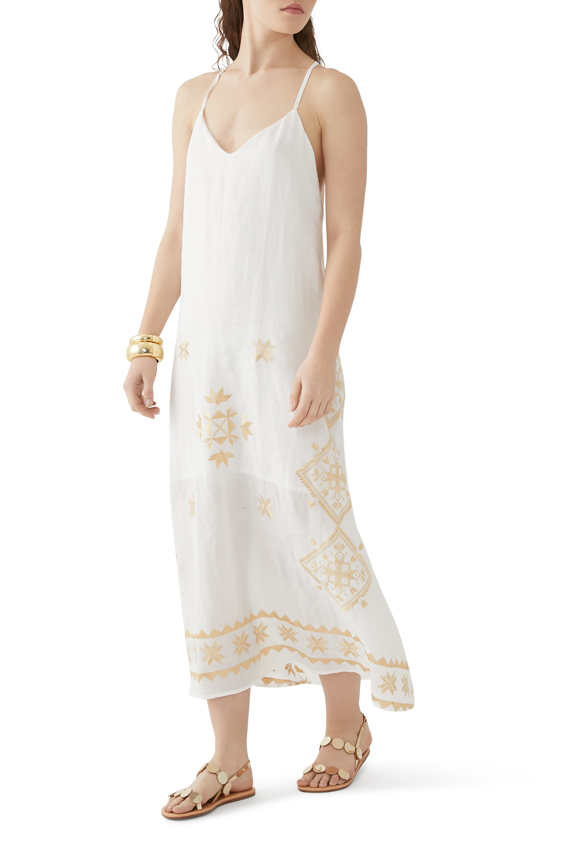 Keyhole Back Midi Dress