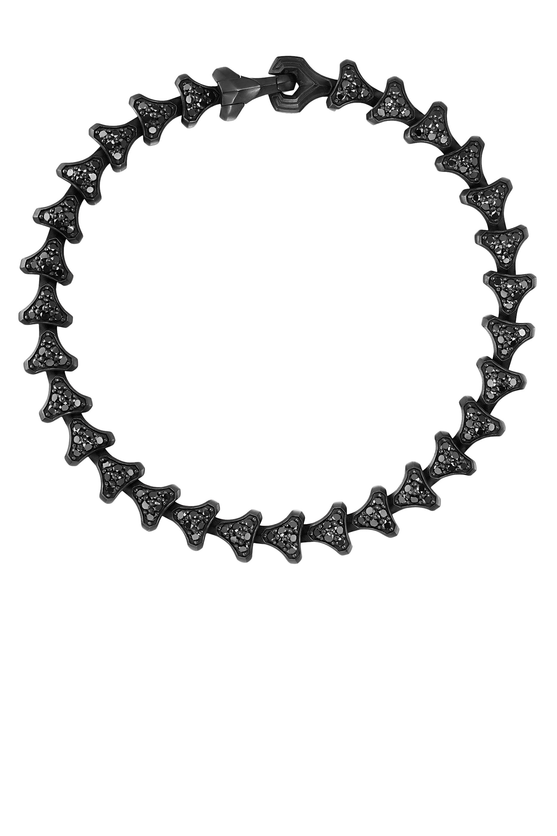  Armory&reg; Link Bracelet,  Black Titanium & Black Diamonds