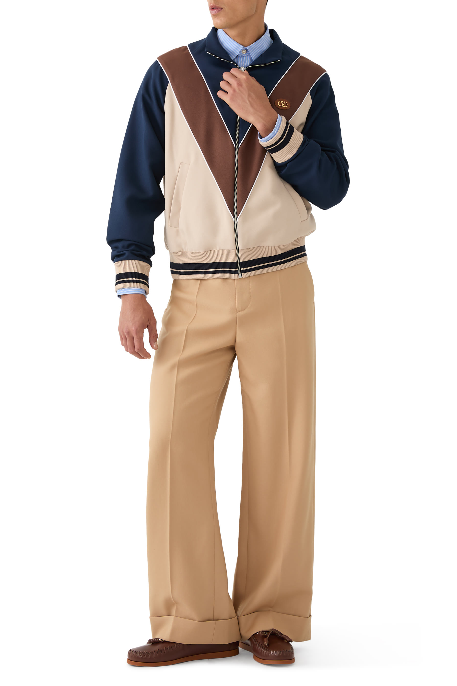 Straight-Fit Wool Trousers