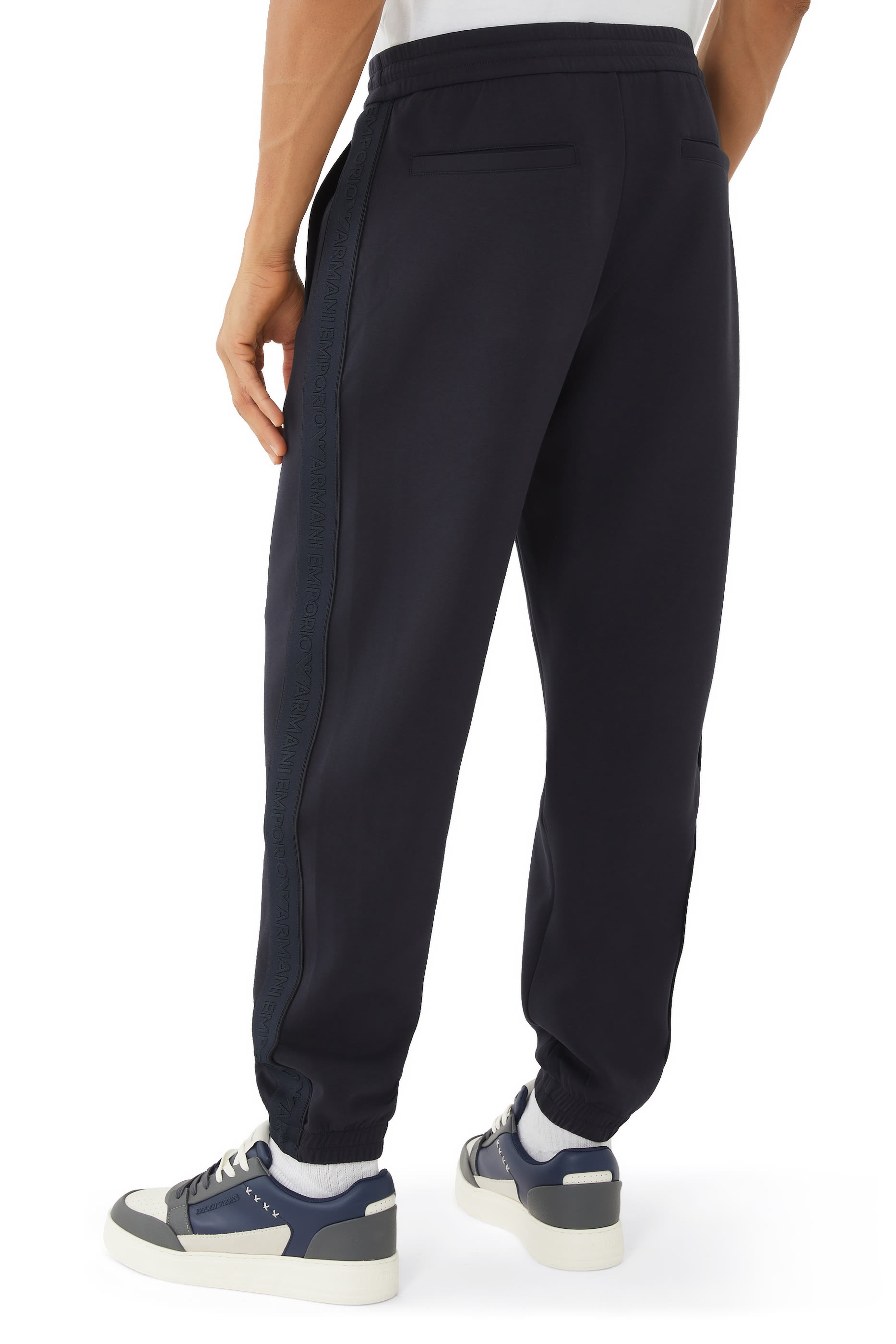 Logo Tape Double-Jersey Joggers