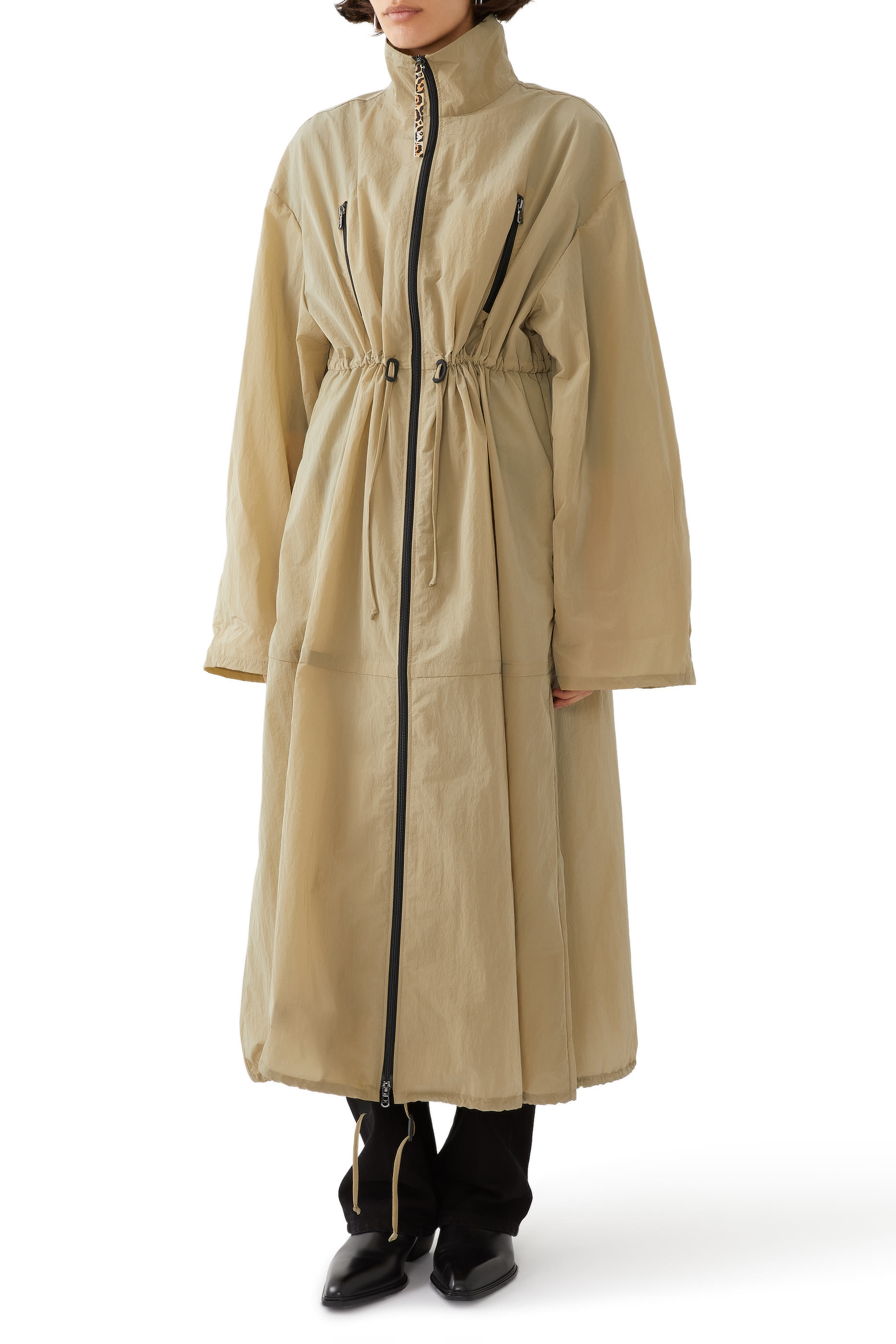Zip Up Trench Coat