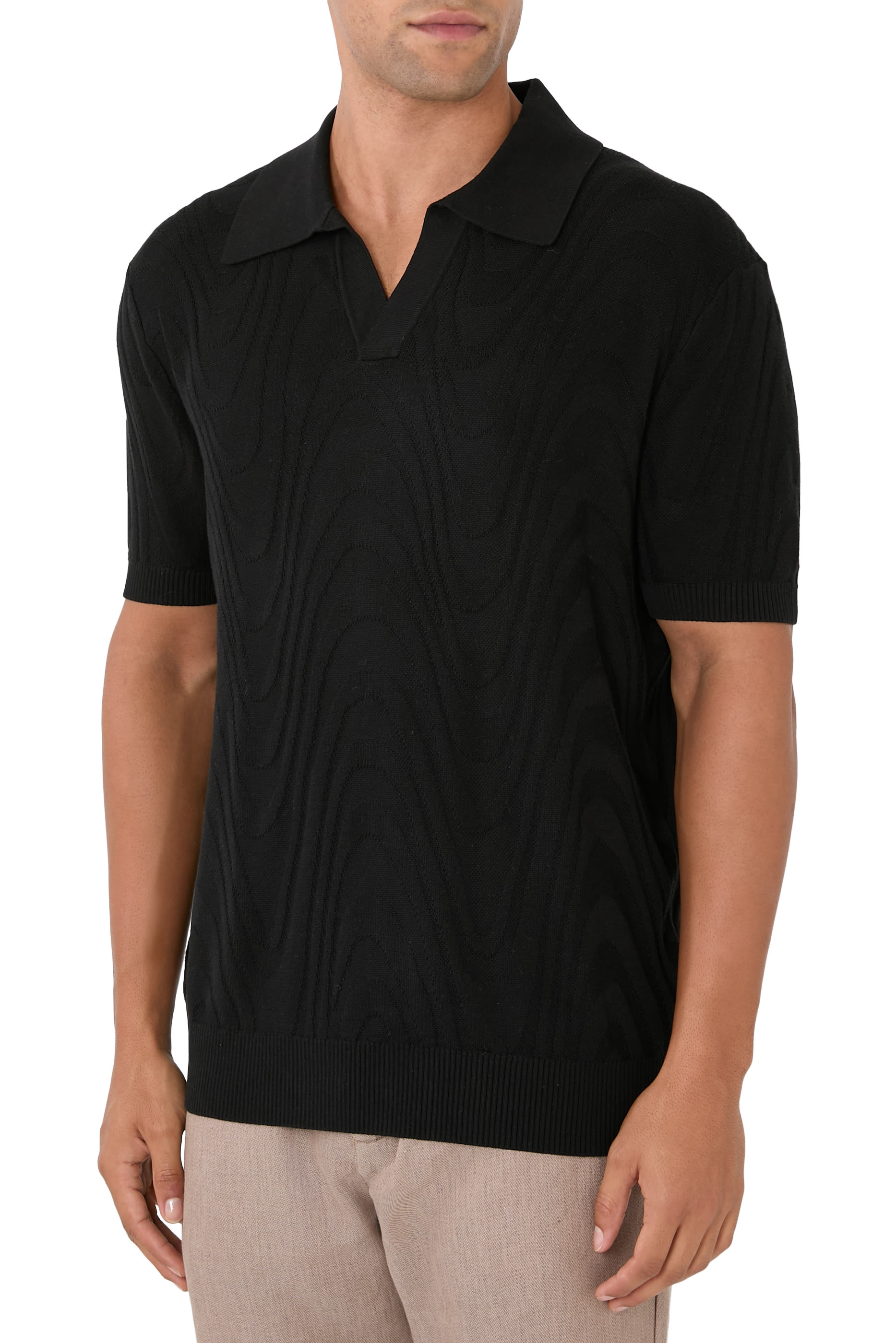 Rino Cotton-Silk Polo Shirt