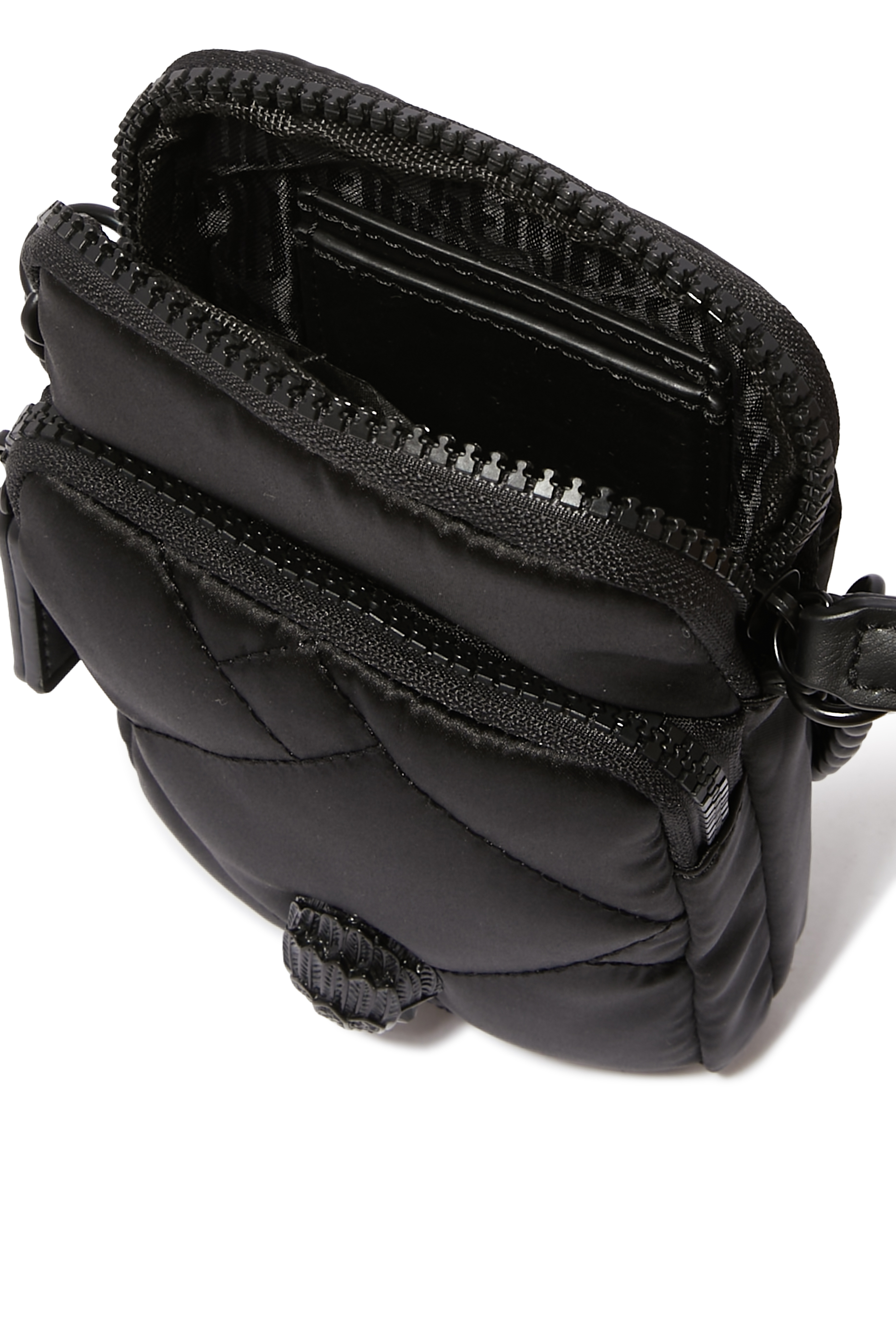 Recycled Nylon Multi Pockets Crossbody Bag
