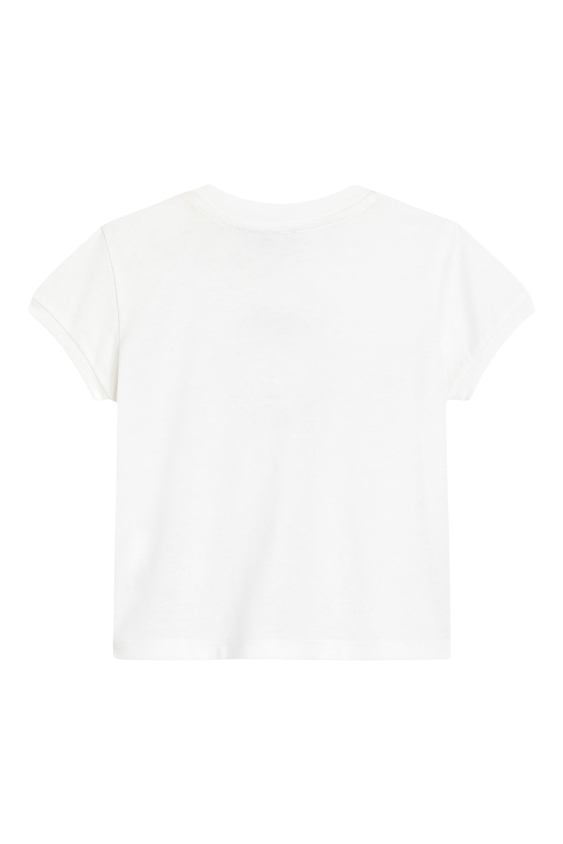 Kids Jersey T-Shirt with Leopard Print and Glitter.