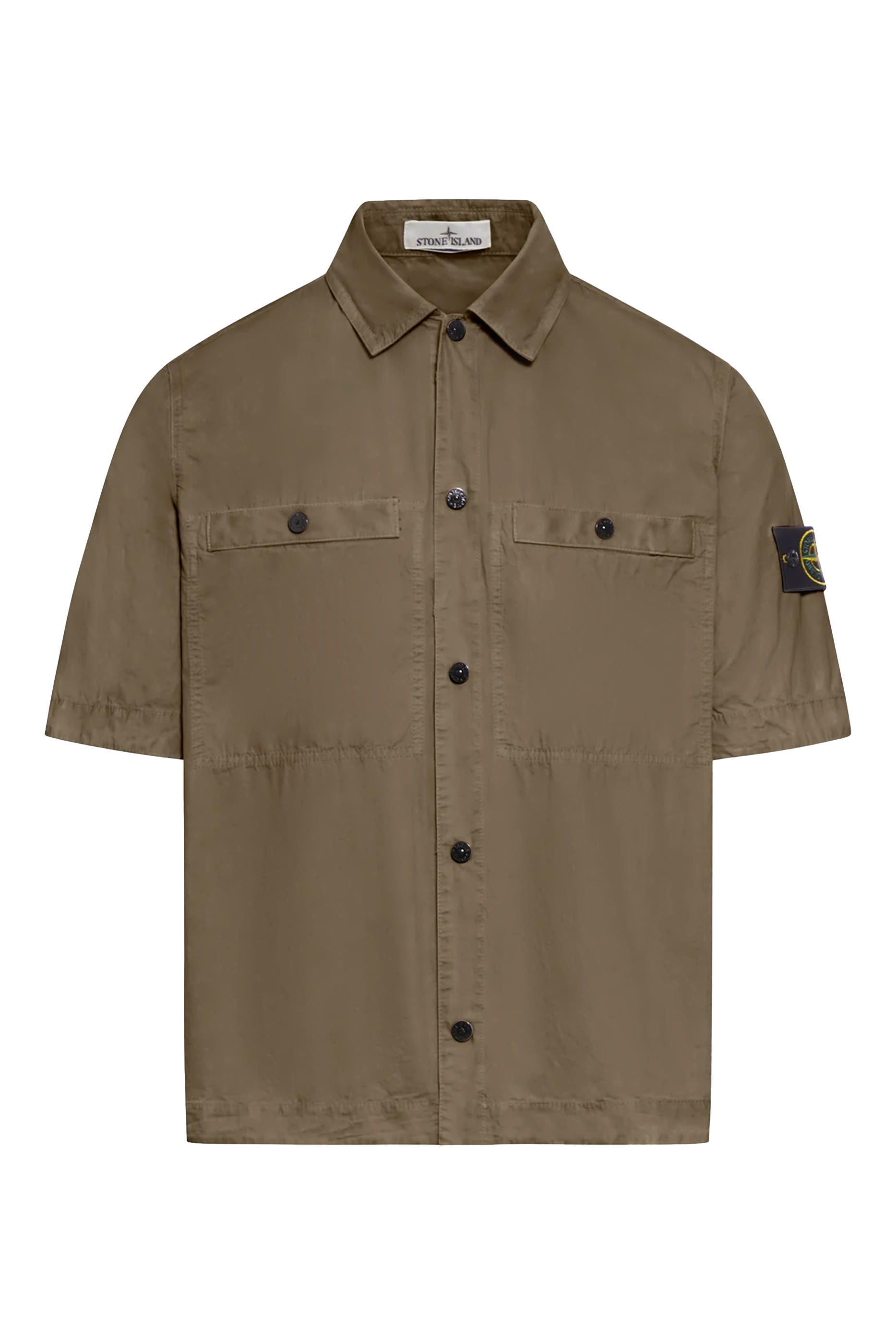 Logo Patch Organic Cotton Shirt